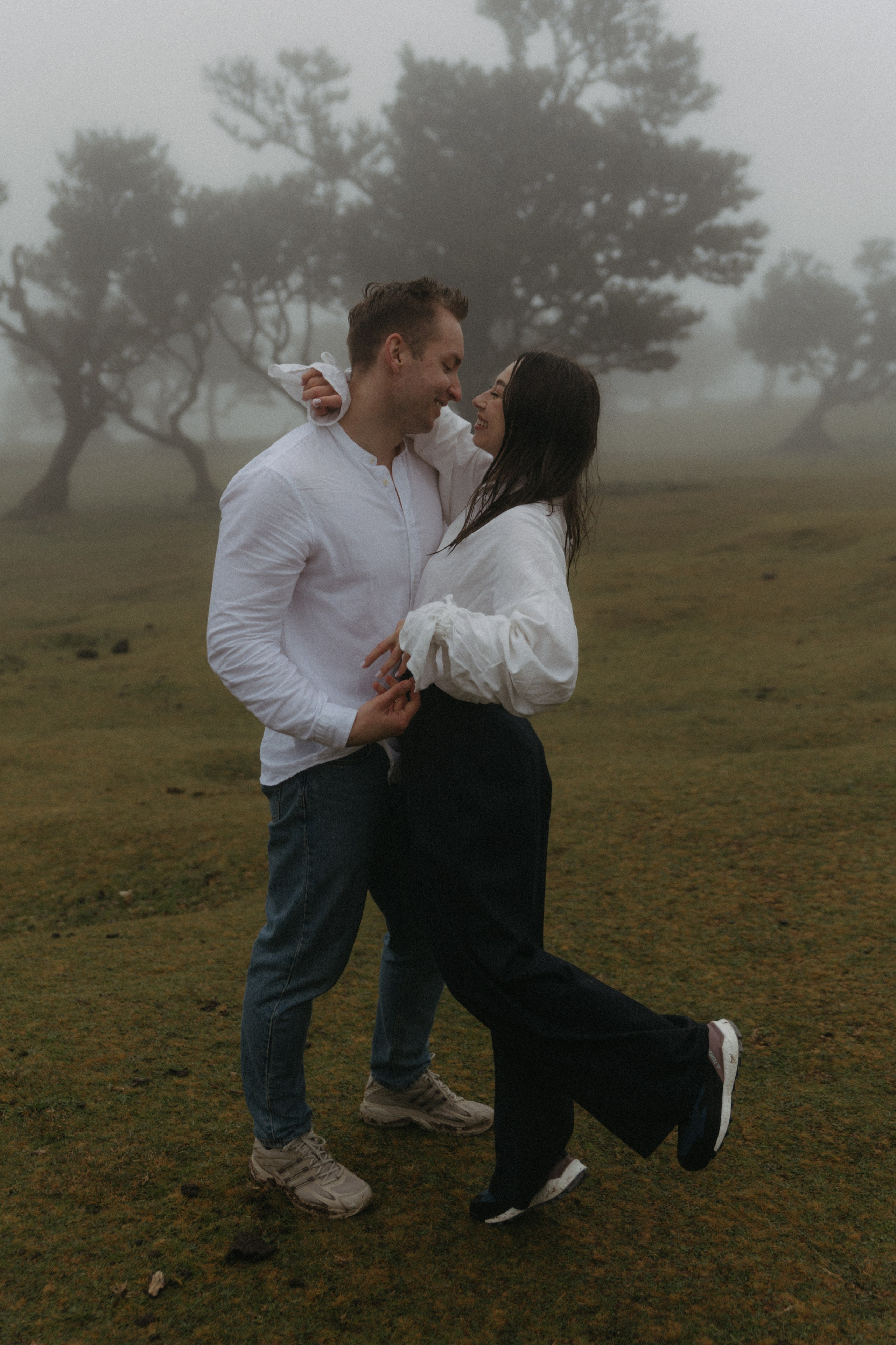 Couple photoshoot in Fanal Forest, Madeira