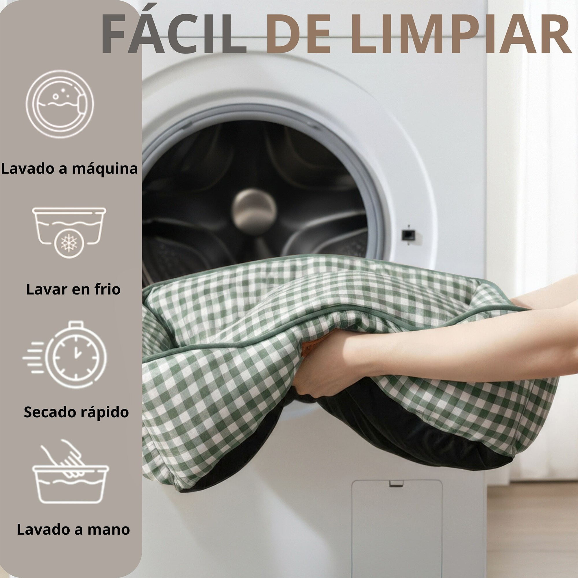 Infografía de limpieza del producto
