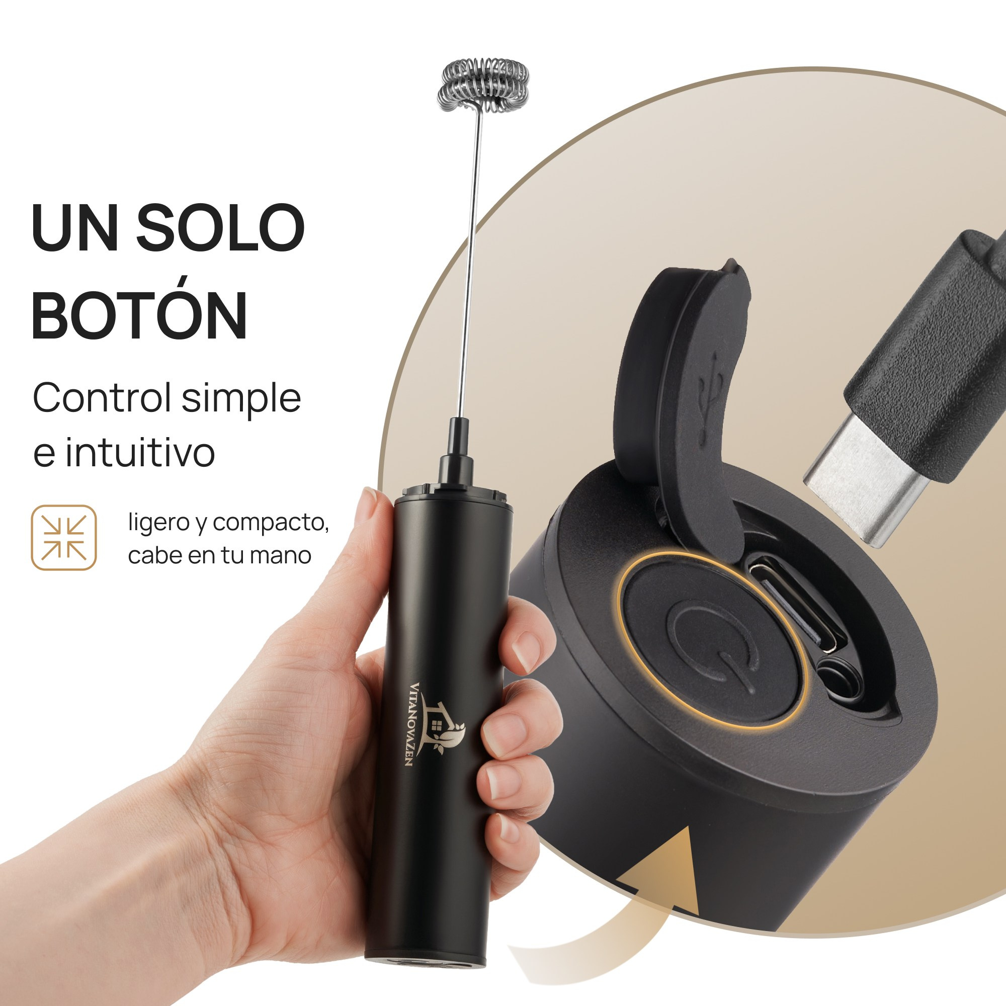 Infografía con el control de un solo botón