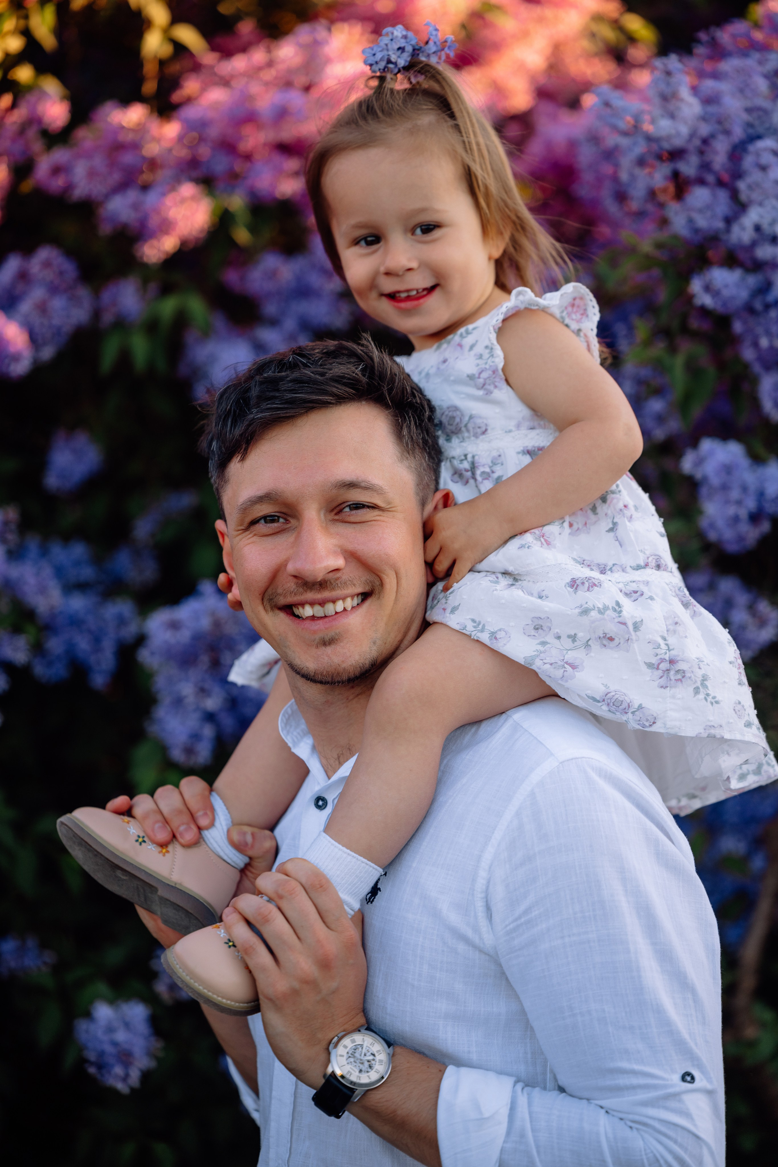 Schloss Nymphenburg: Mama, Papa und ein süßes Mädchen. Hochzeitsfotograf München Taufe Familienfotograf Tanja Mauke
