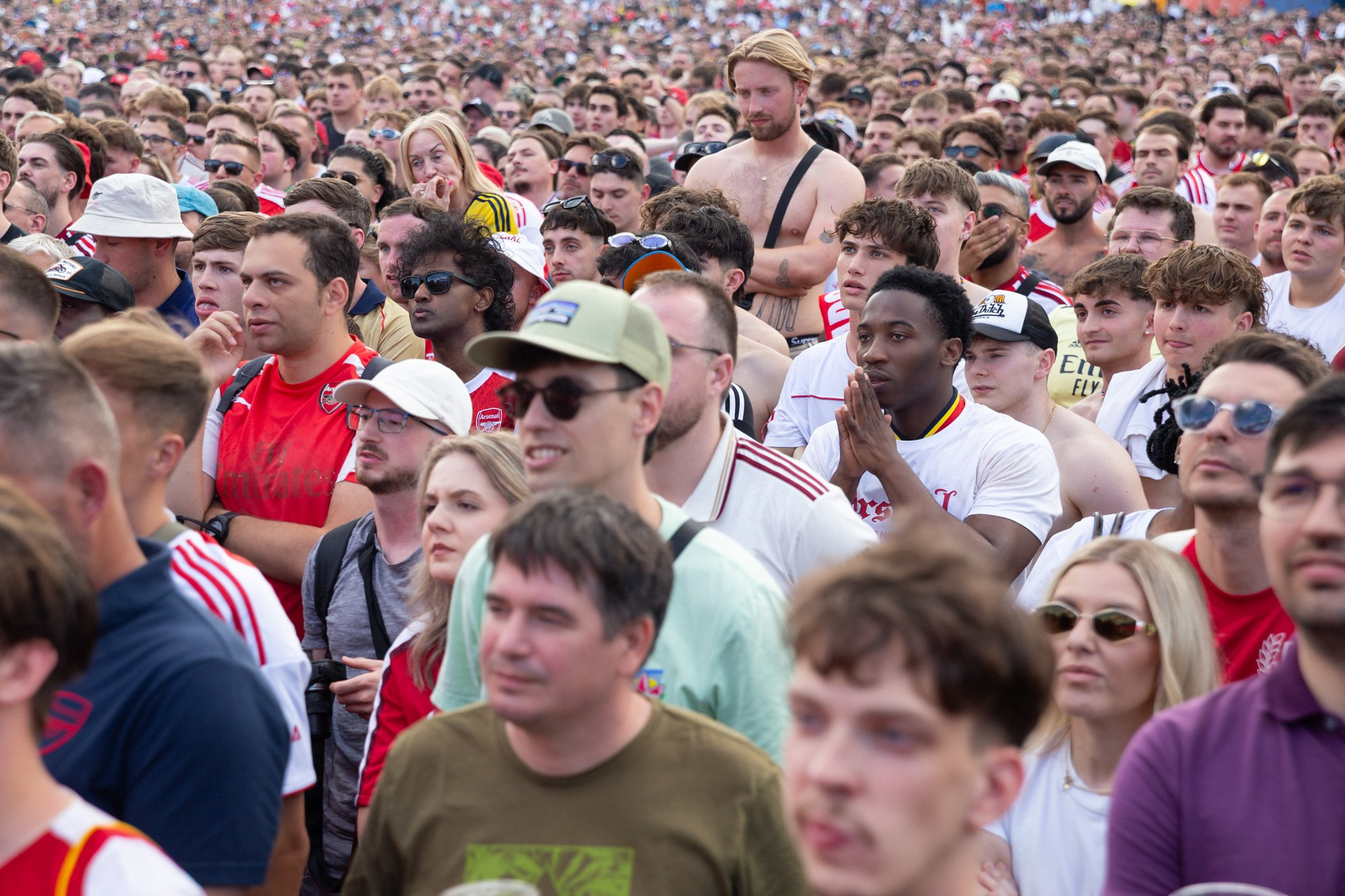 UEFA Champions League Final. Arsenal vs PSG. Budapest 2026. Arsenal Fan Zone. Photographer in Budapest — Yura Knyazev