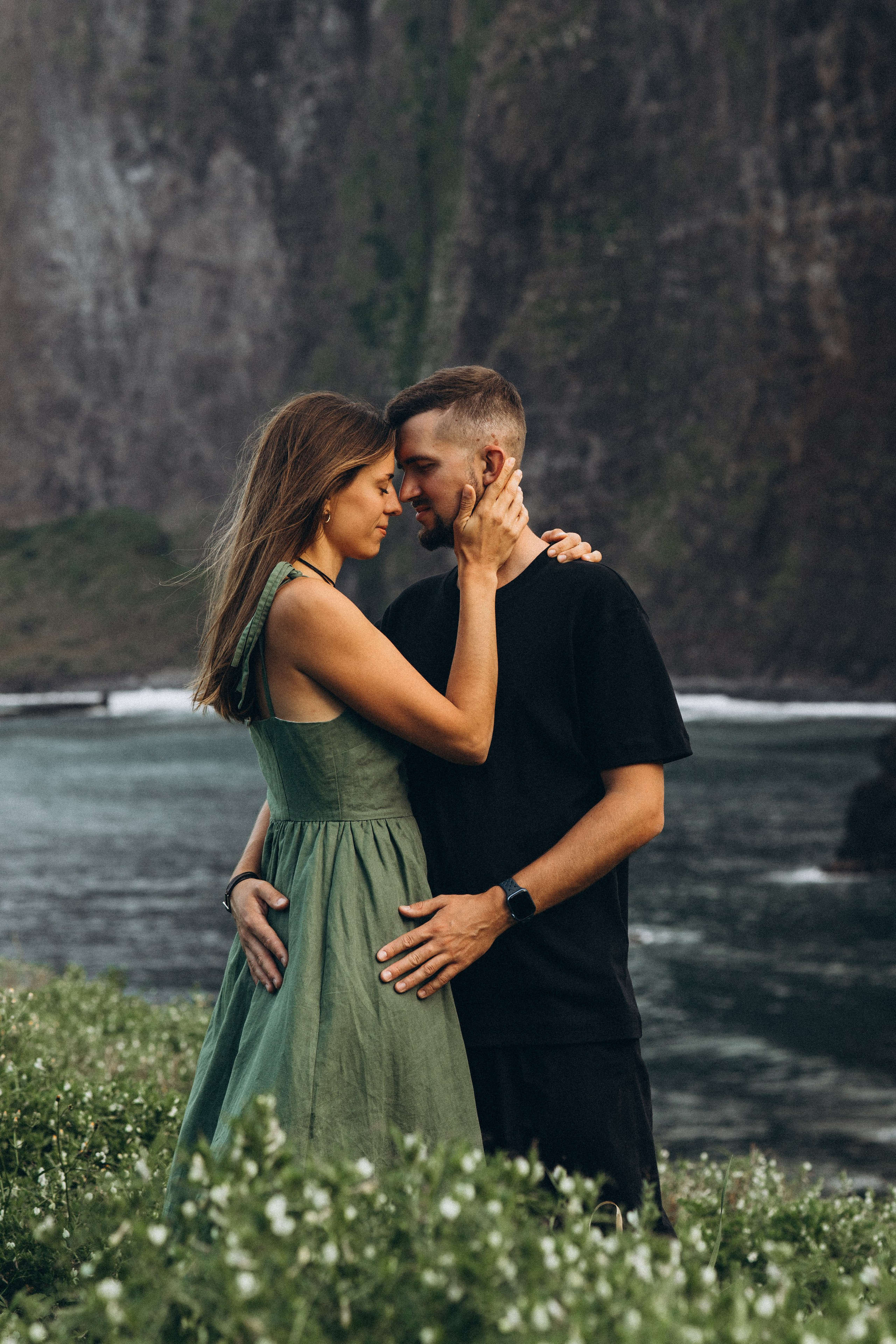 Romantic couple photoshoot in Azores islands