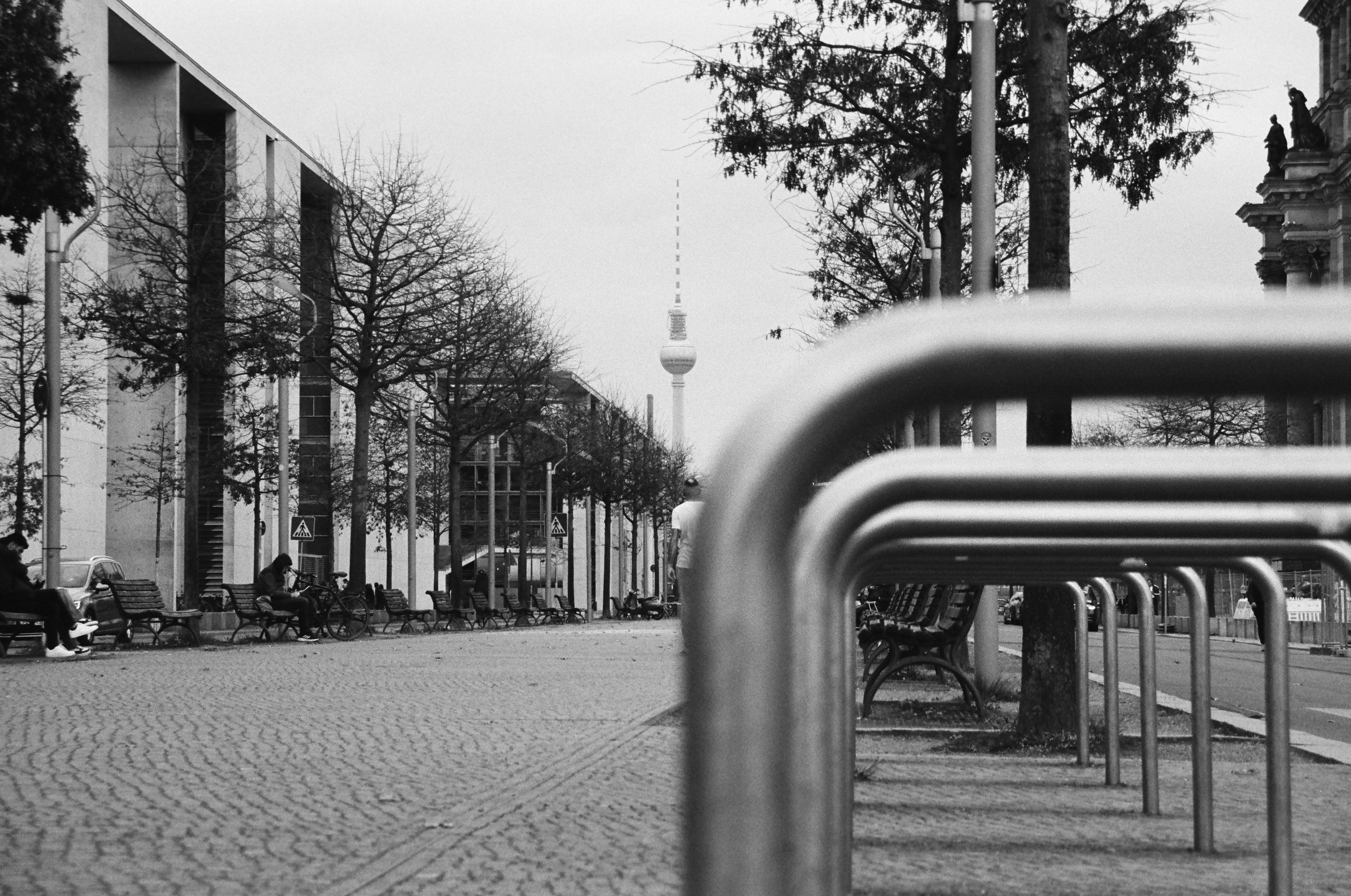 The Streets of Berlin in B&W