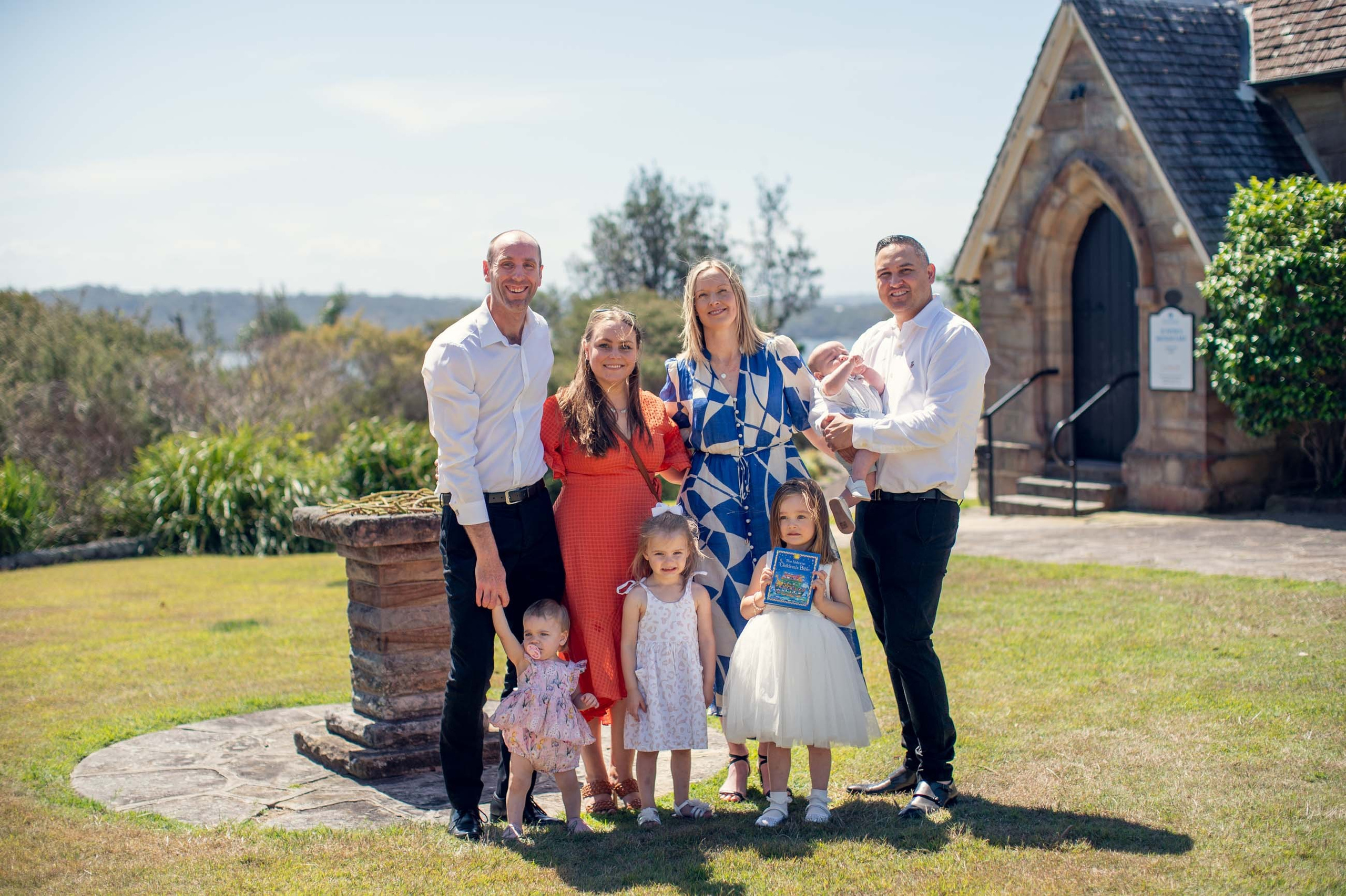Christening Photography Sydney. Baptism photographer at St. Peter’s Anglican Church in Watsons Bay