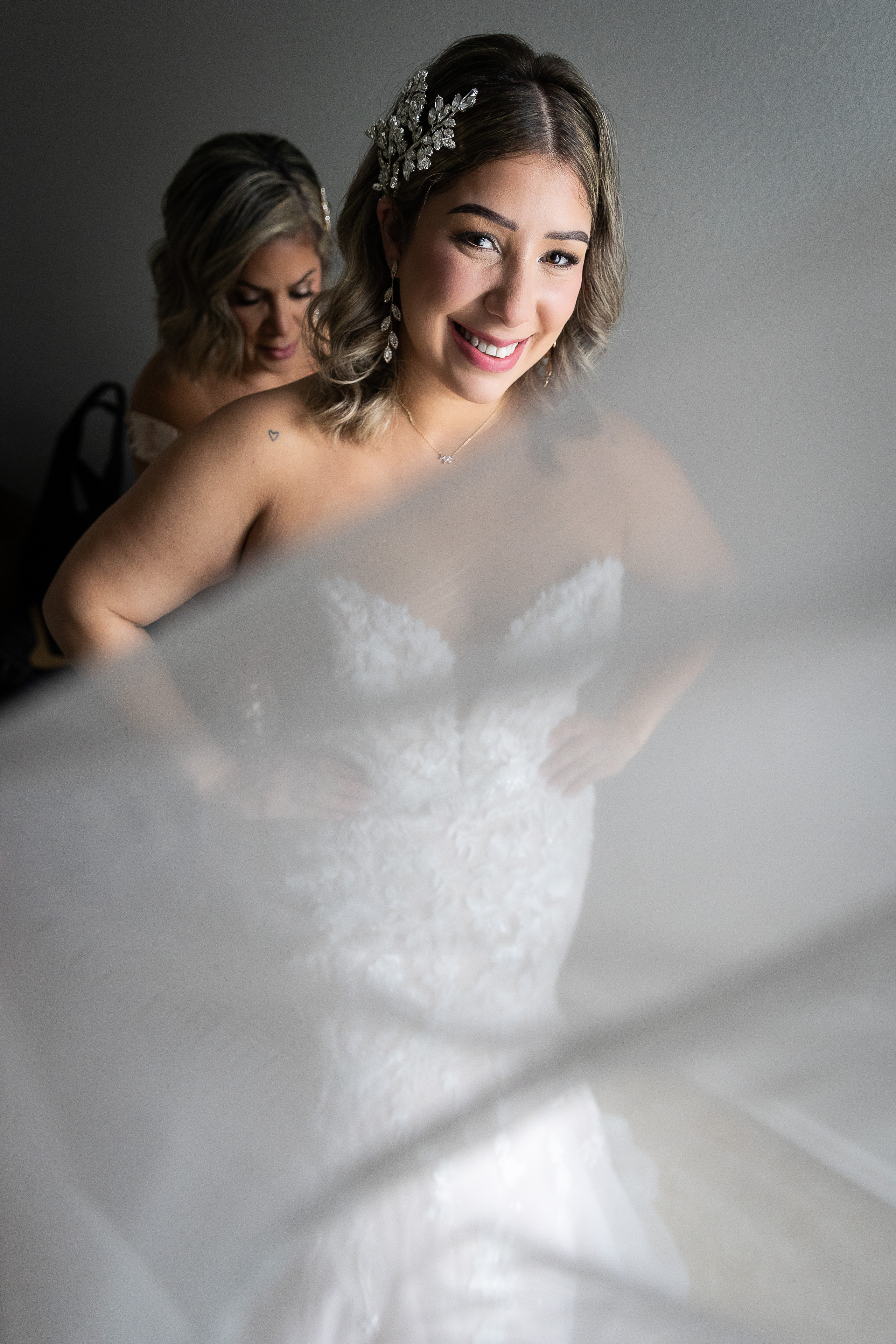 mother of the bride and getting ready
