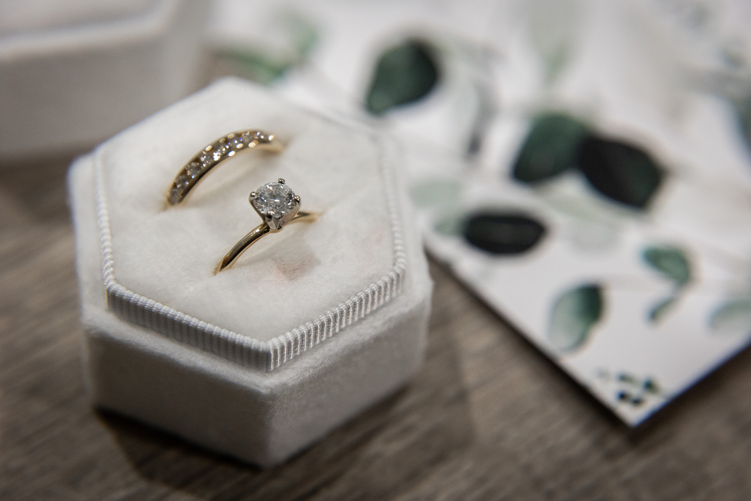 Wedding ring and detail shoot on wedding day