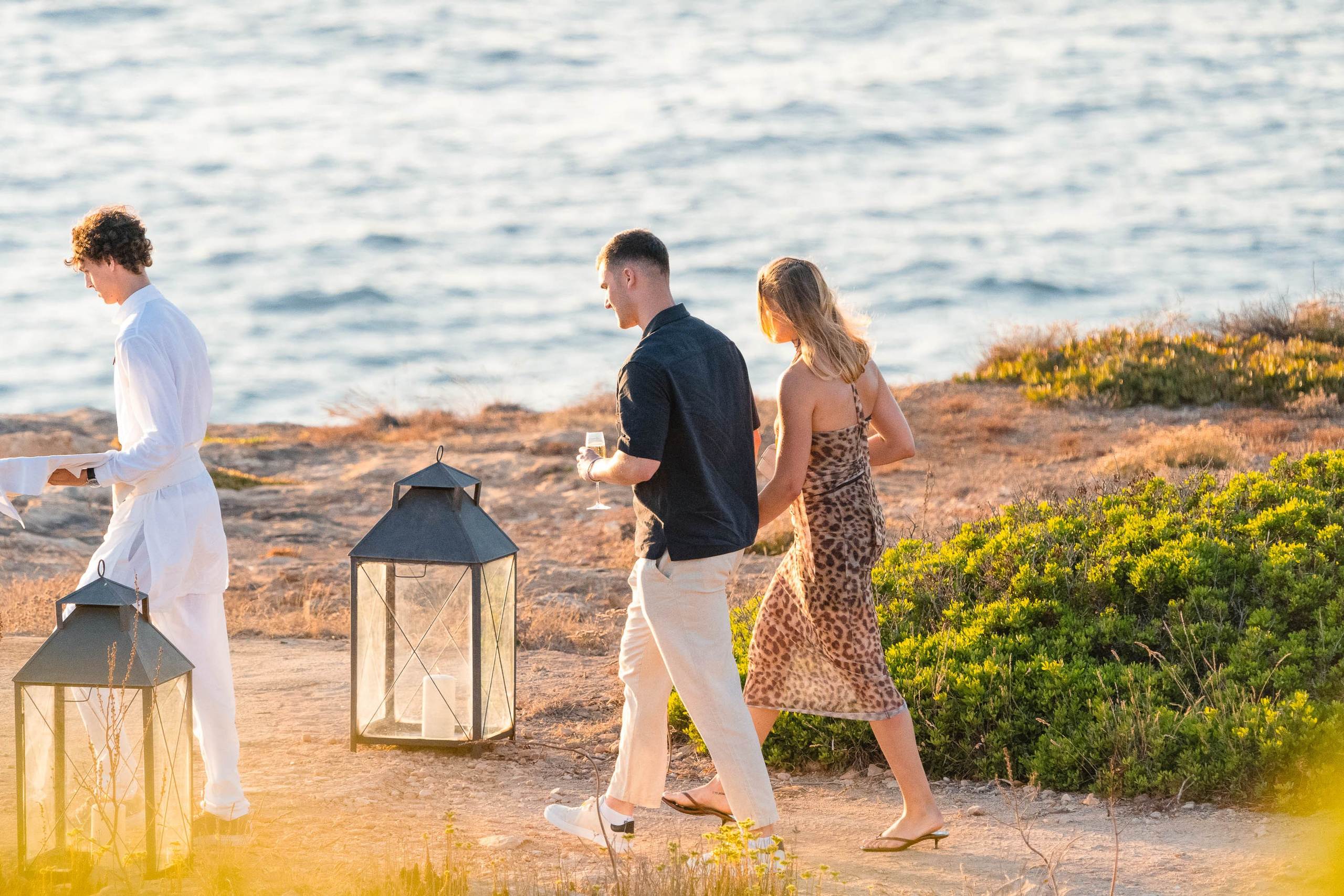 Dusk Wedding Proposal Cap Rocat. Mallorca Wedding, Corporate & Social Photographer