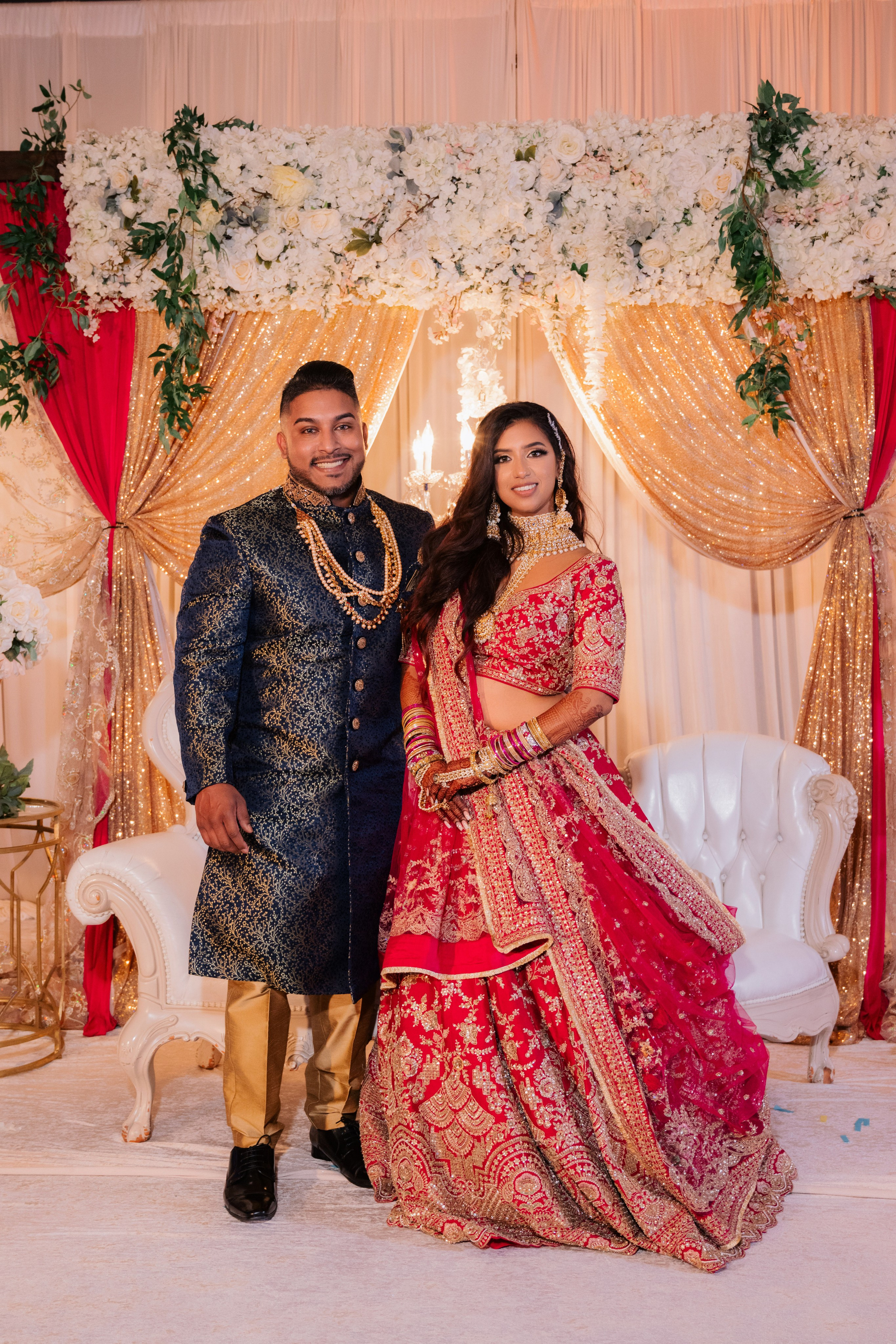 a man and woman posing for a picture