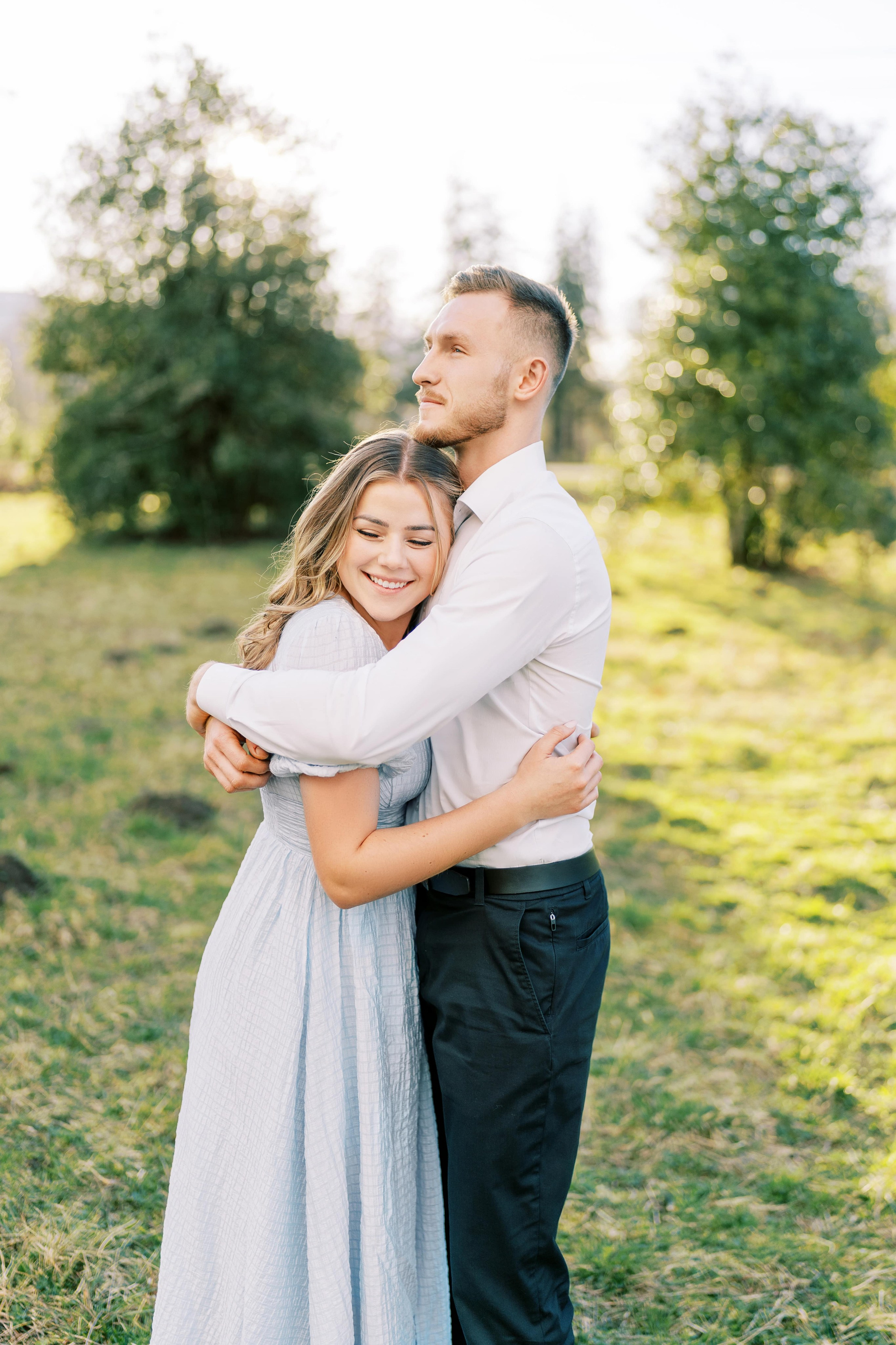 Engagement photo shoot/ Dmitry and Julia/ February 2024. North Bend, Washington. EVAN ARISTOV WEDDING PHOTOGRAPHY — Seattle Wedding Photographer