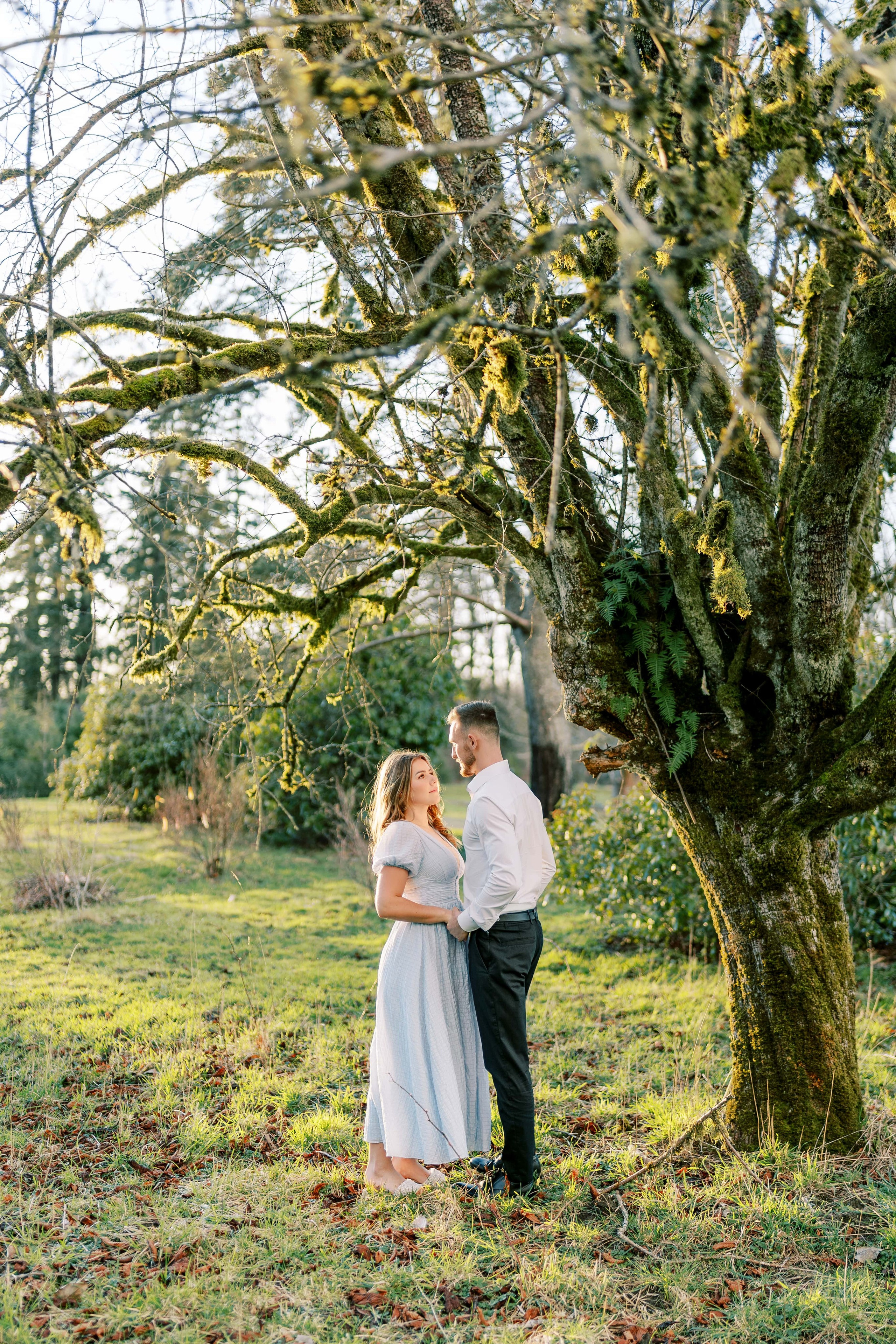 Engagement photo shoot/ Dmitry and Julia/ February 2024. North Bend, Washington. EVAN ARISTOV WEDDING PHOTOGRAPHY — Seattle Wedding Photographer