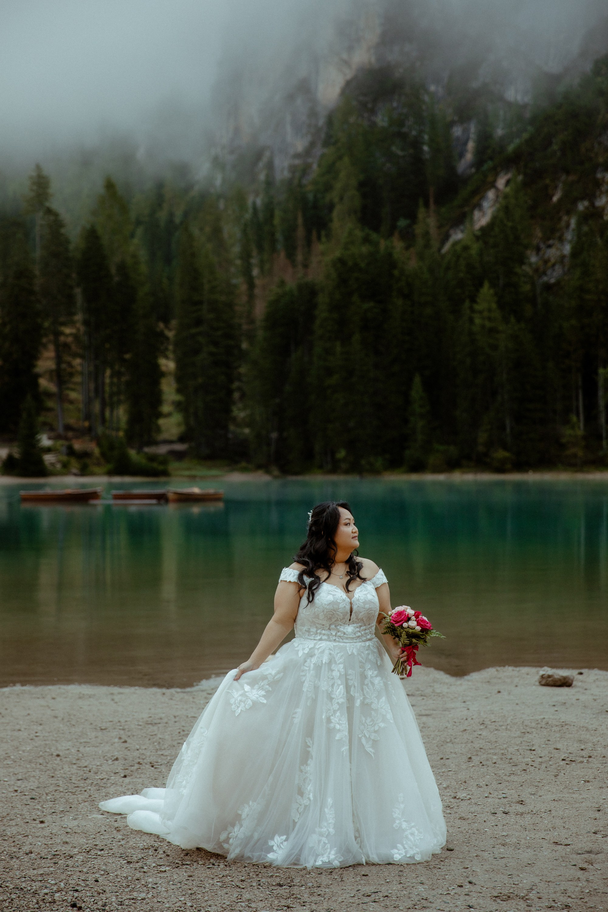 Secret Dolomites elopement at Lago di Braies & Cadini di Misurina | Best place to elope in Italy. Iceland elopement photographer & videographer