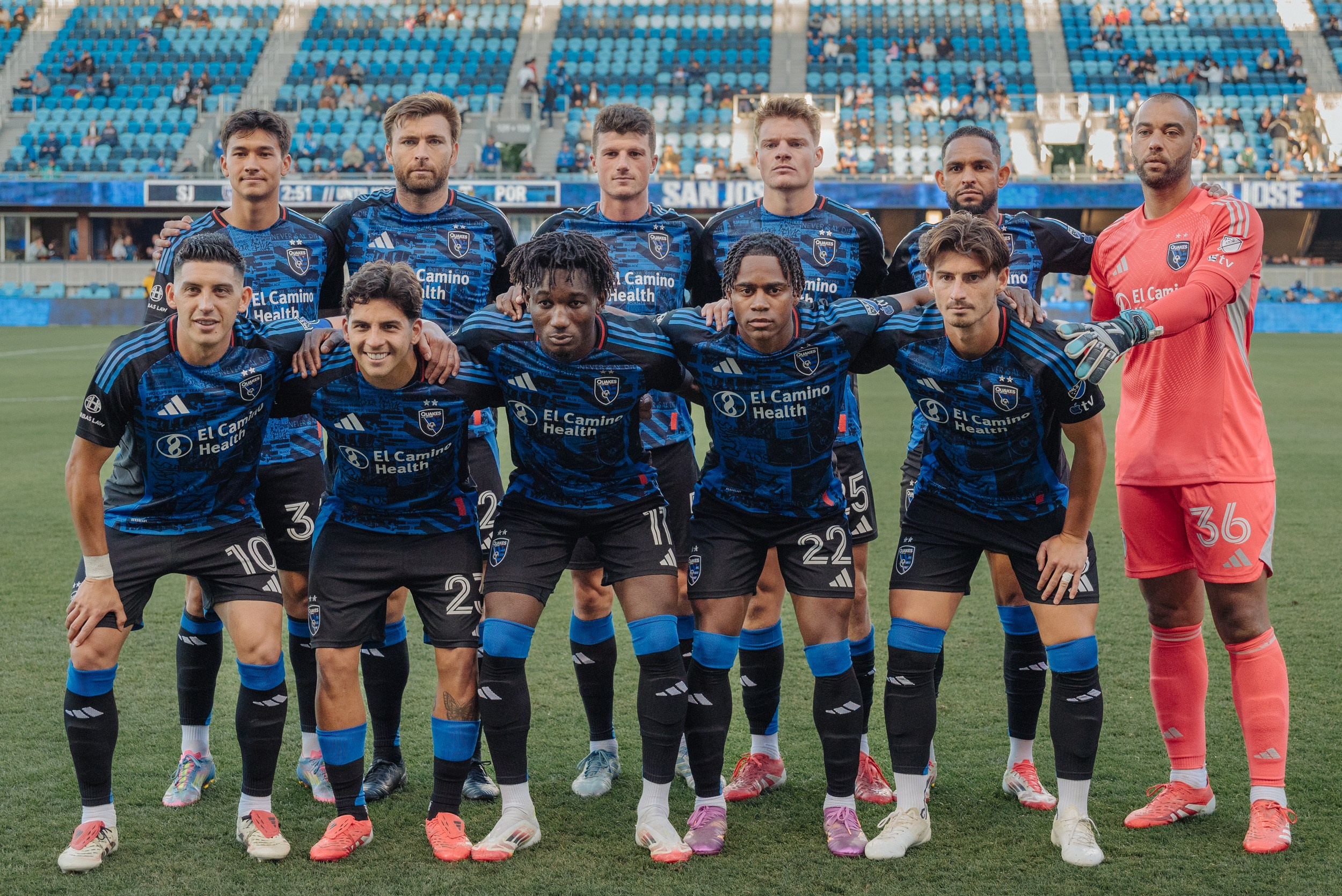 Soccer Team MLS, sport photography, Quakes, San Jose Earthquakes, Starting Lineup