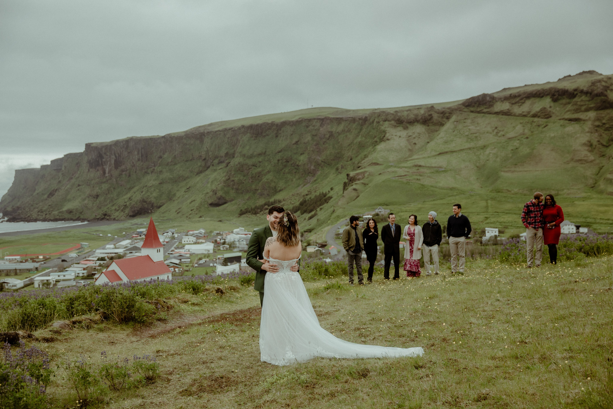 Elopement at Kvernufoss Waterfall. Iceland elopement photographer & videographer