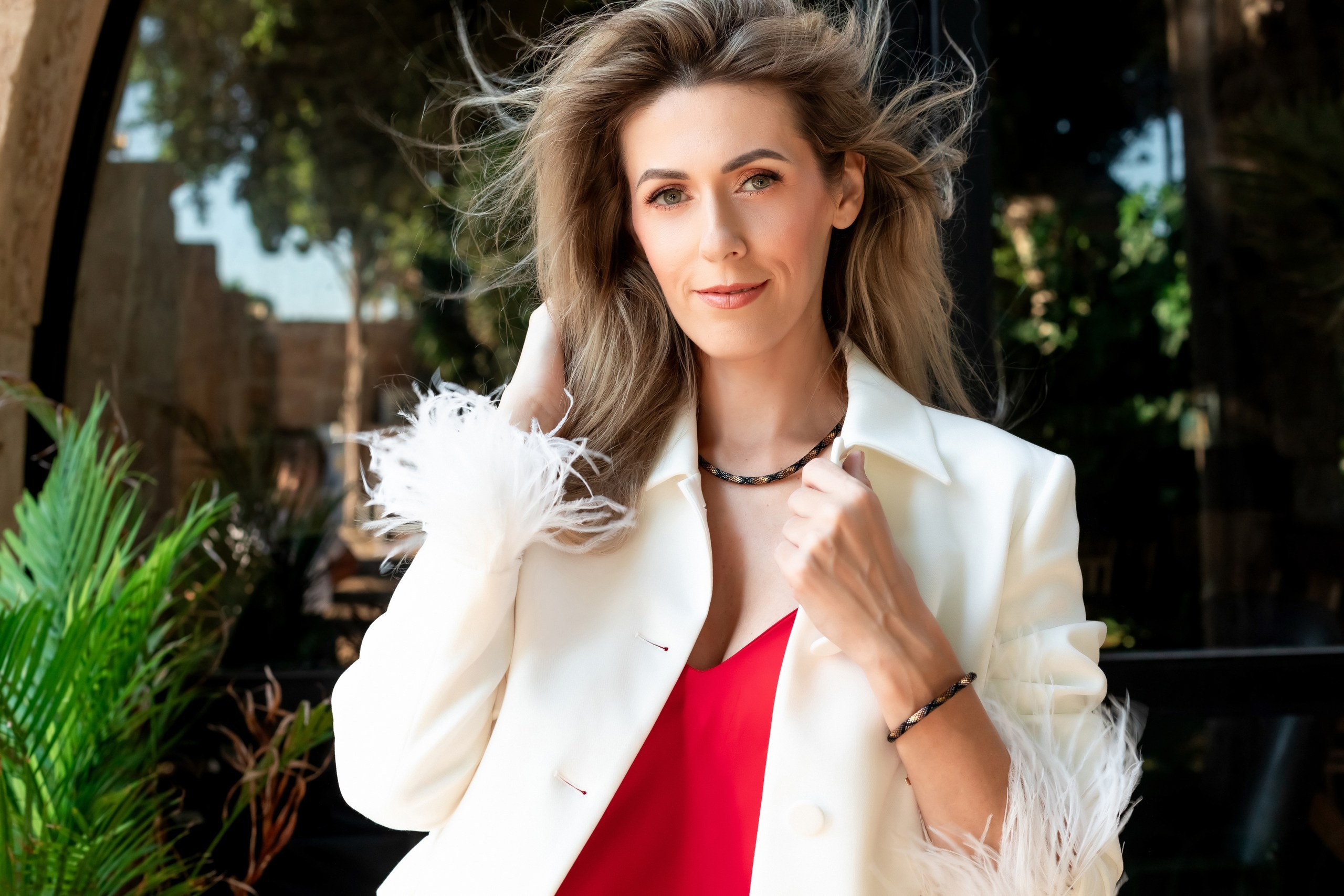 Photo shoot for a brand of handmade jewellery made of jewellery beads