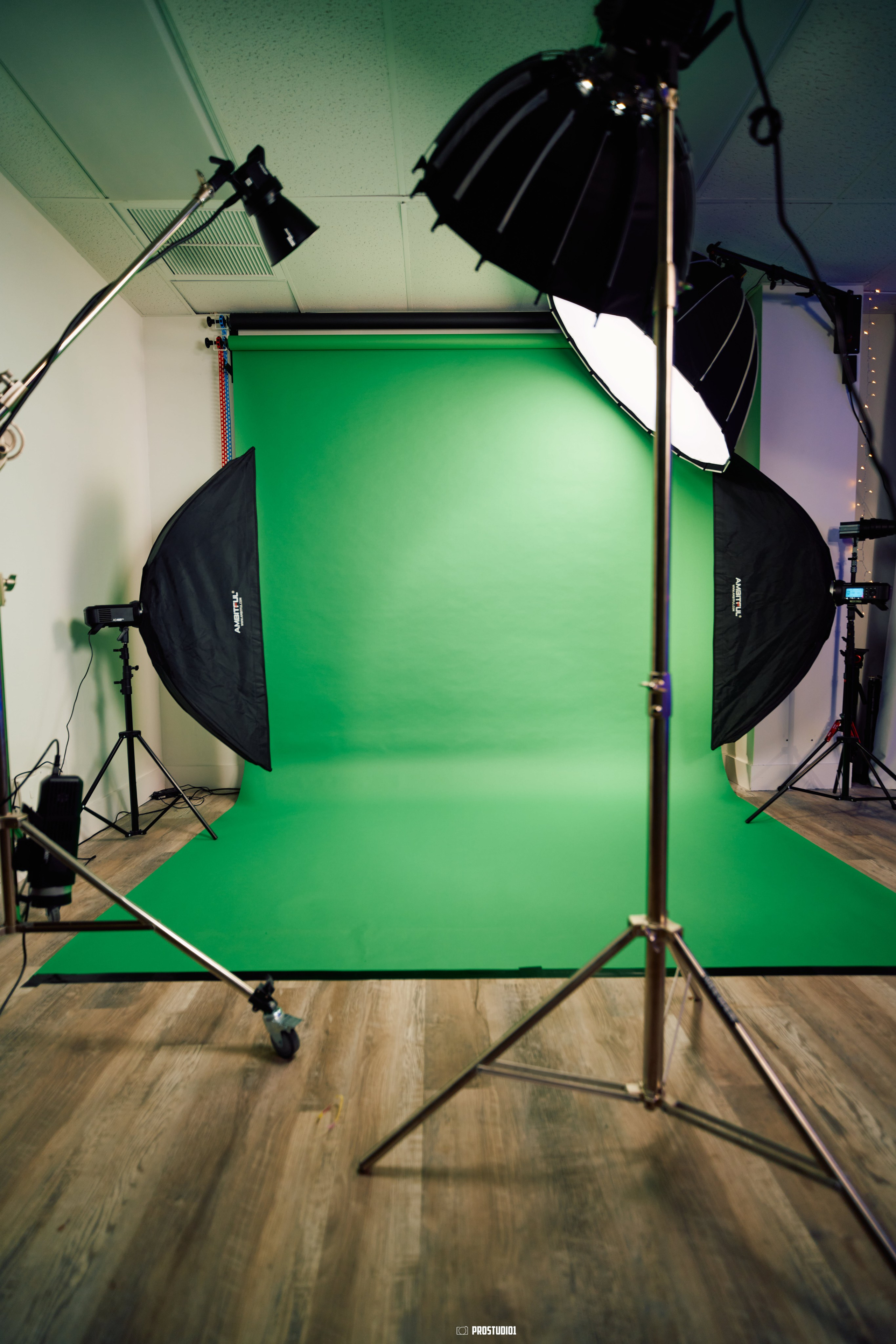 Video & Photo Studio with Black & White Zones | Zone 2. Podcast & Photo Studio in Hollywood, FL | ProStudio1 LLC