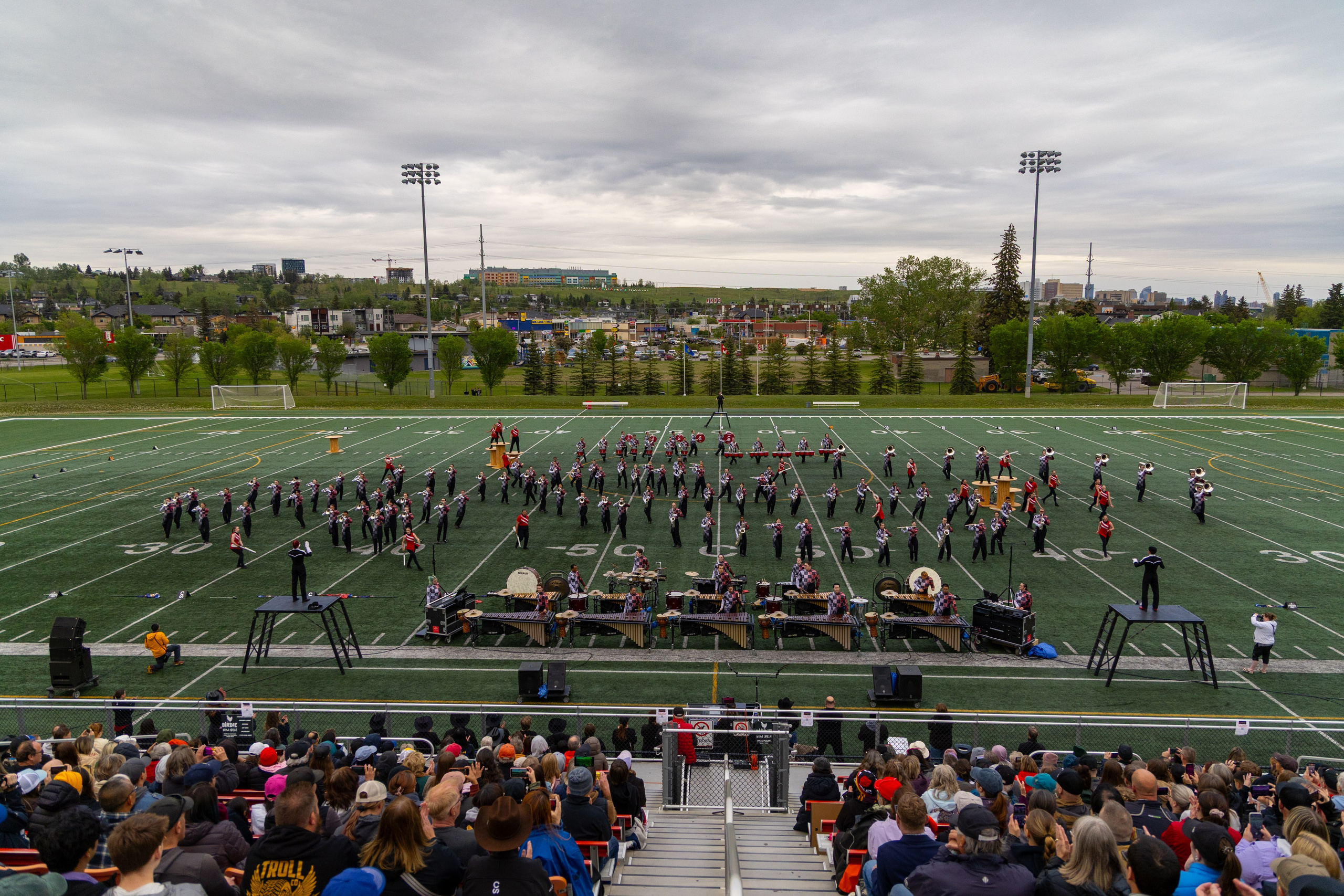Young Singer Performs Canadian Anthem at Calgary Marching Showband Association Event
