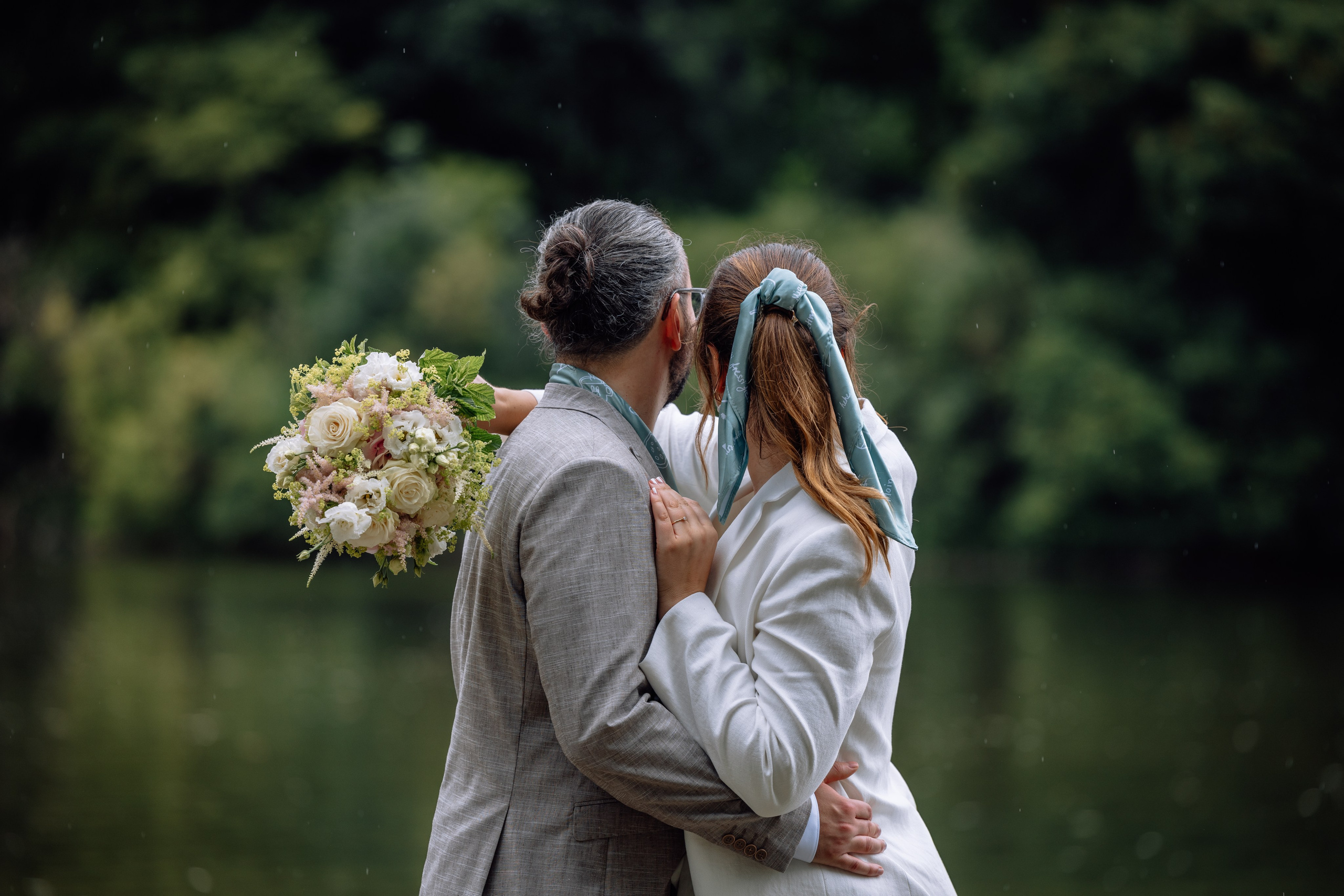 Corinna und Daniel: romantische Hochzeit in der Mandlstrasse/Sommer 2025. Hochzeitsfotograf München Taufe Familienfotograf Tanja Mauke