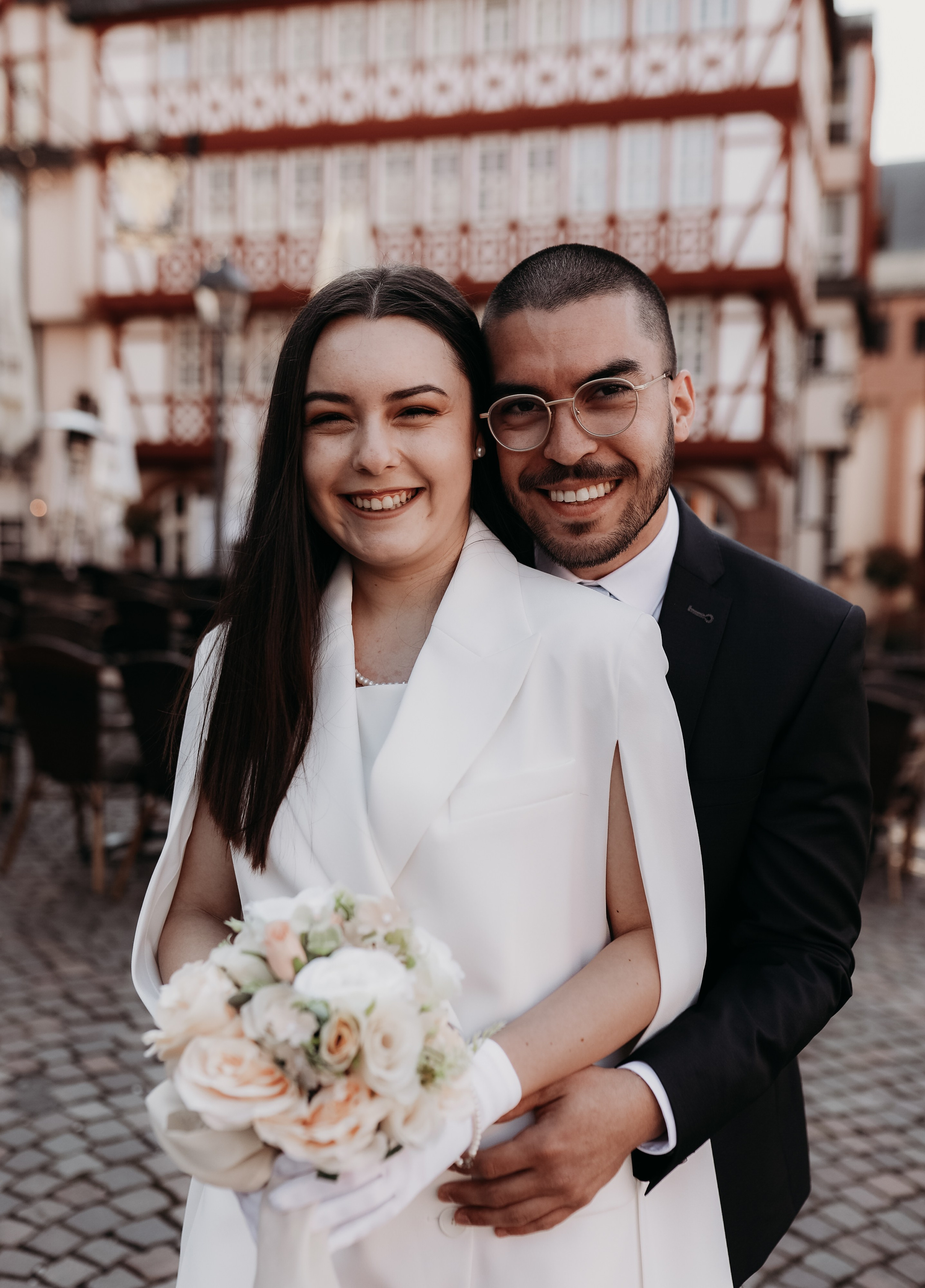 Natürliche und emotionale Hochzeit in Frankfurt am Main.