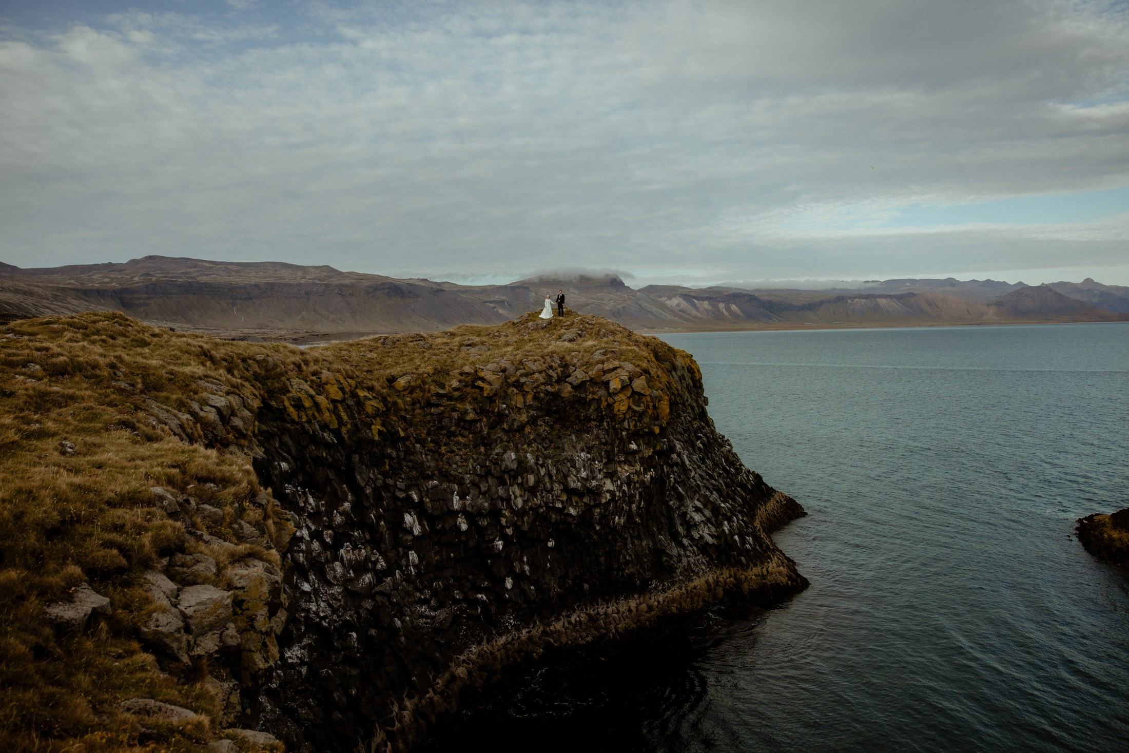 Iceland elopement at Budir Black Church | Snæfellsnes wedding by Iceland elopement photographer & videographer. Iceland elopement photographer & videographer