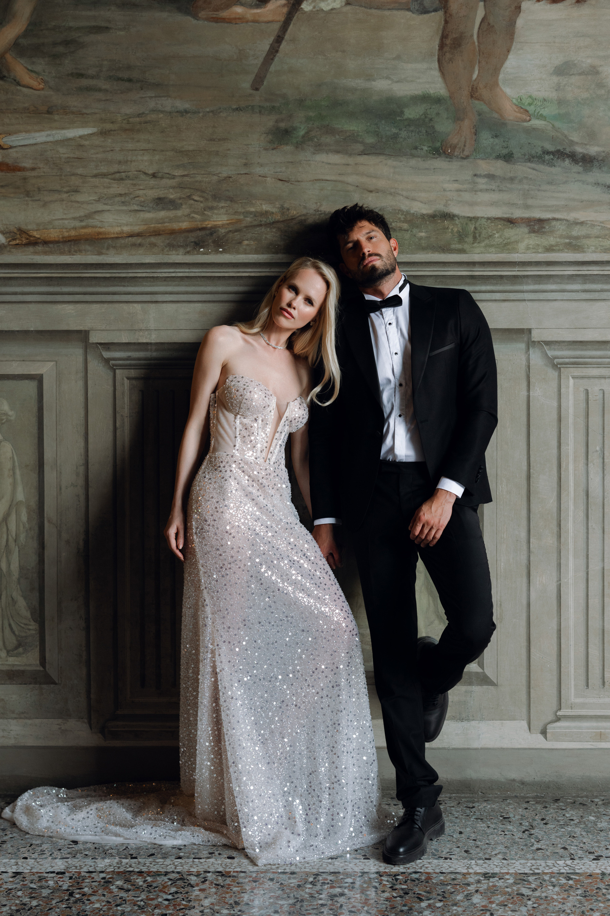 a man and woman posing for a picture