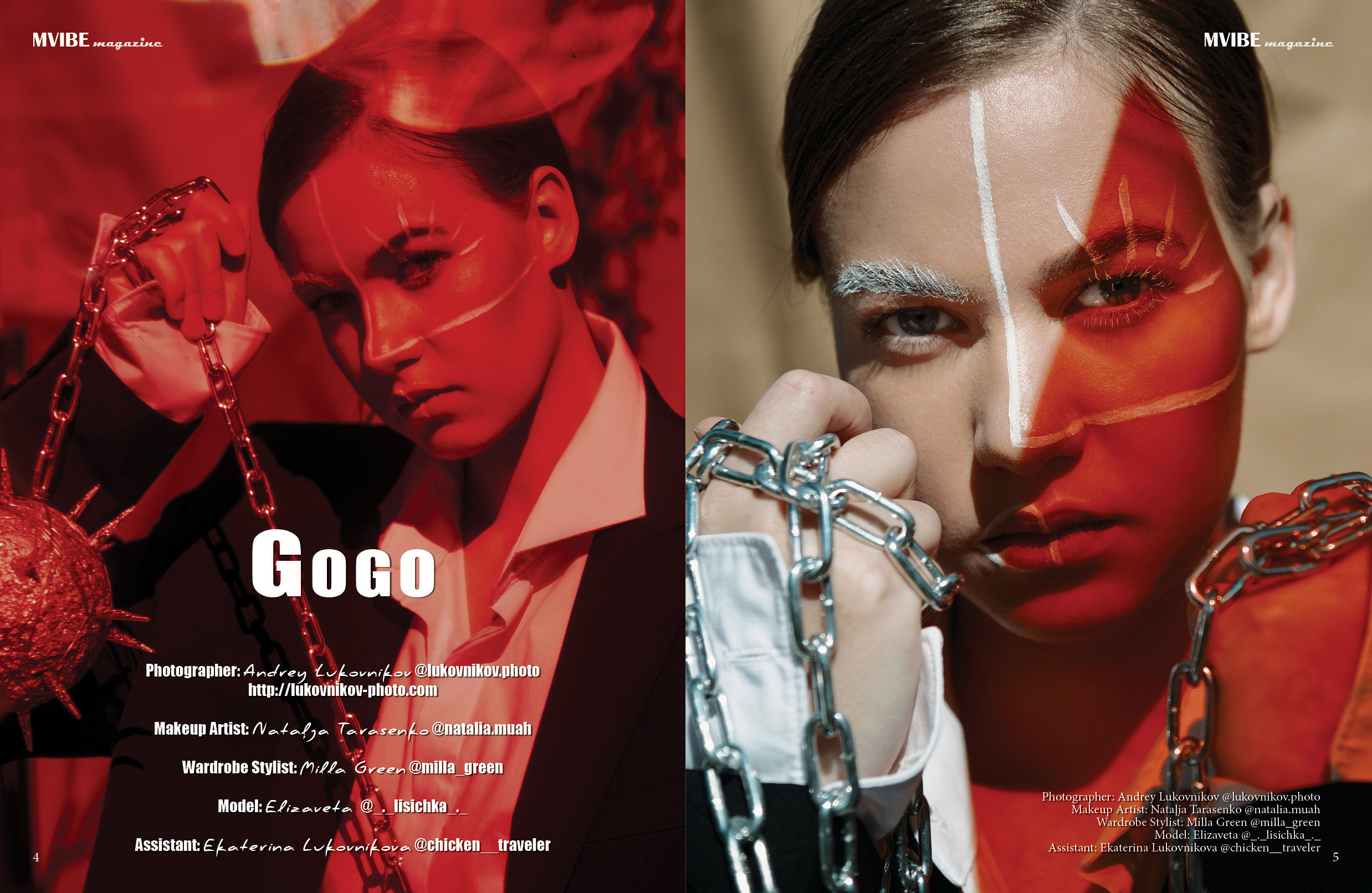 Publication of a photographer in a MVIBE Magazine #1.1