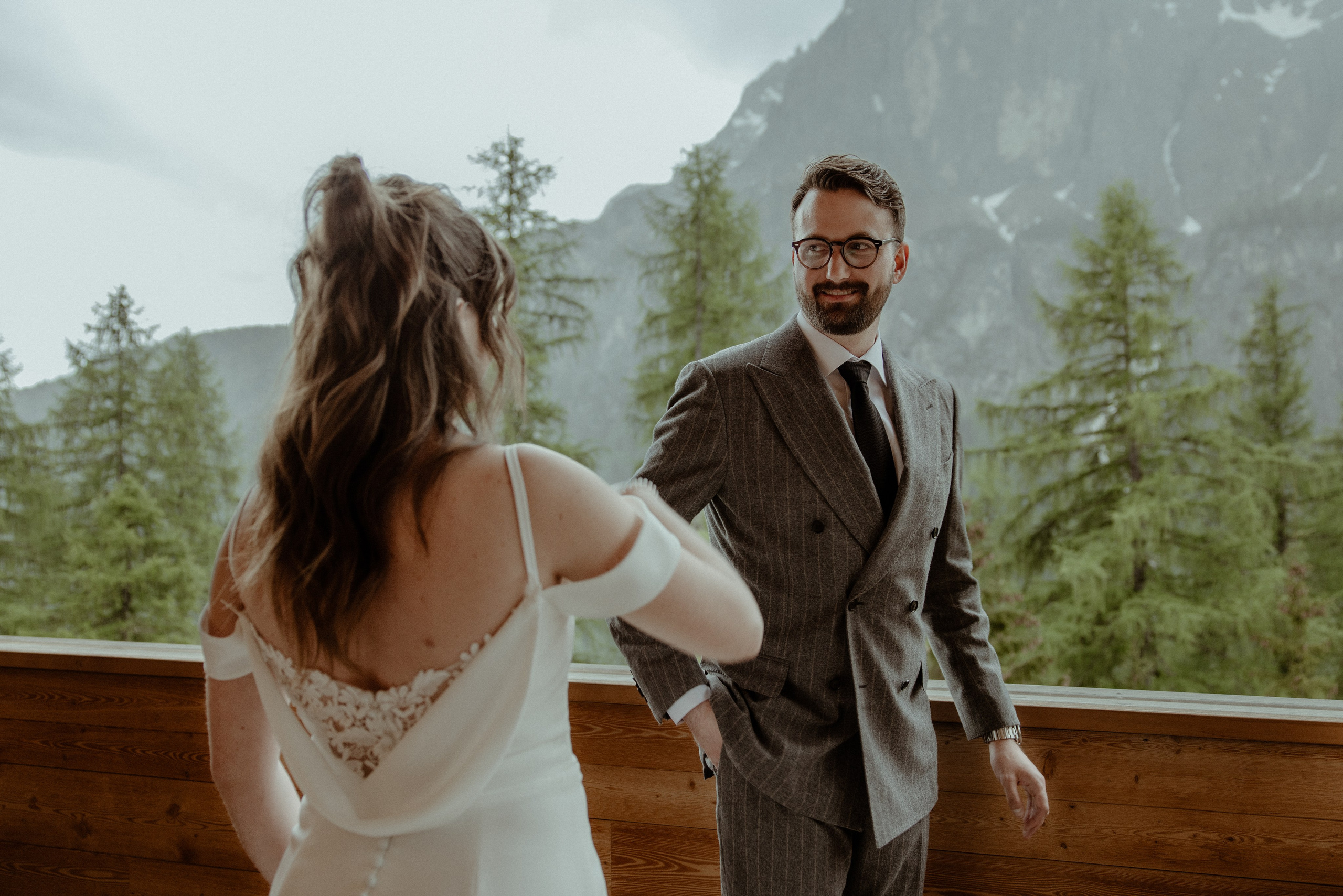 Dreamy elopement in Dolomites. Iceland elopement photographer & videographer