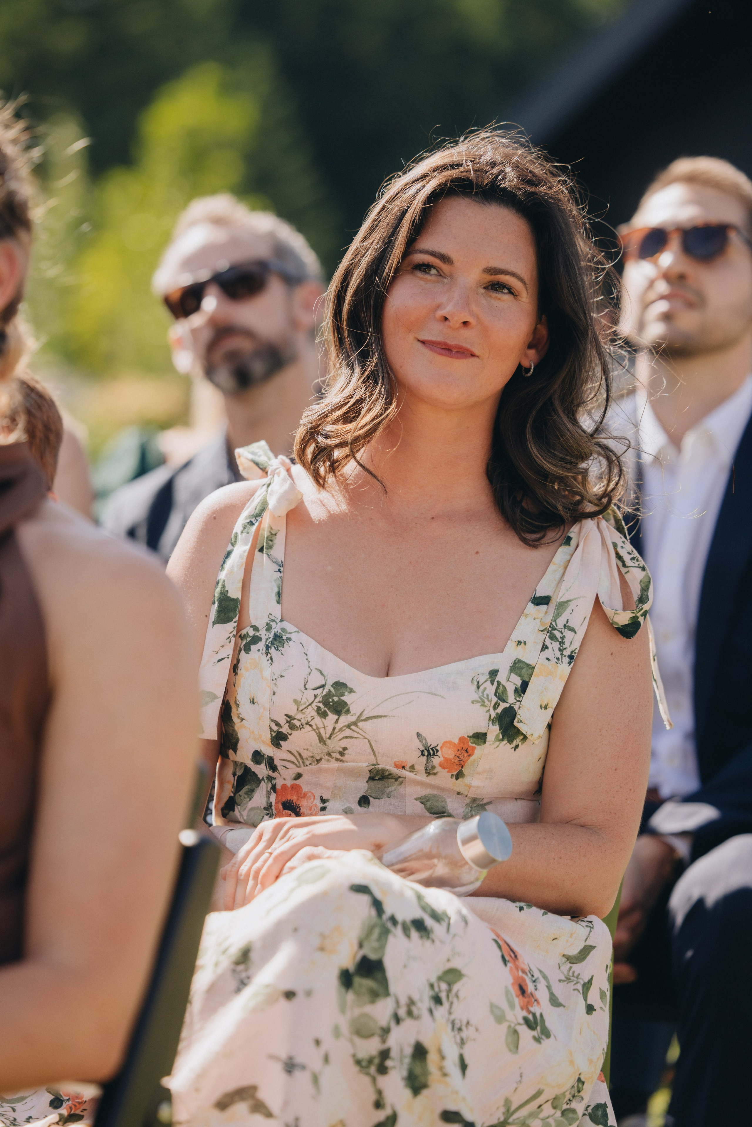 Wedding ceremony at Wind Mountain Ranch in the Columbia River Gorge
