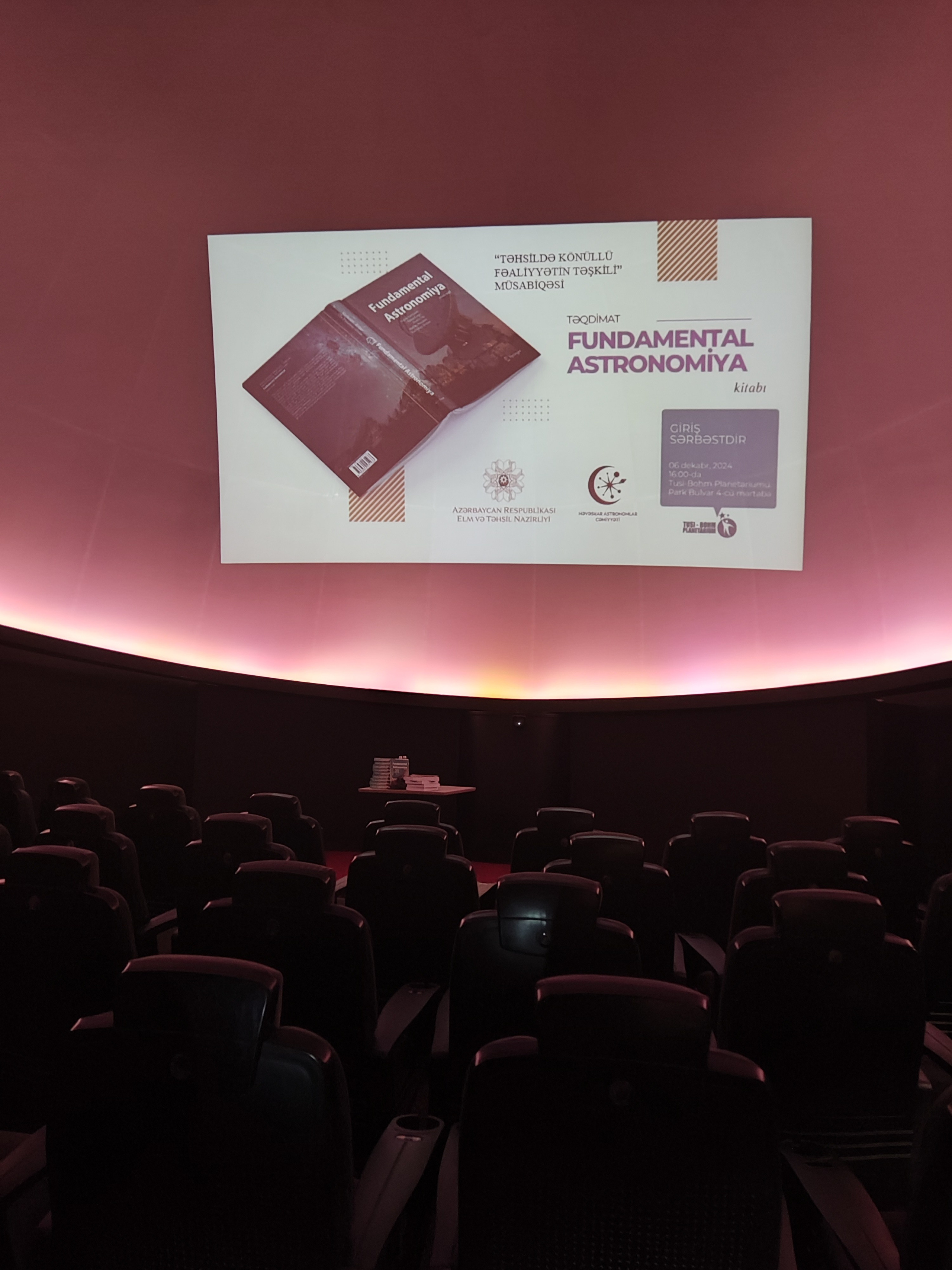 “Fundamental Astronomiya” kitabının təqdimatı keçirilib. Həvəskar Astronomlar Cəmiyyəti — Astronomy.az