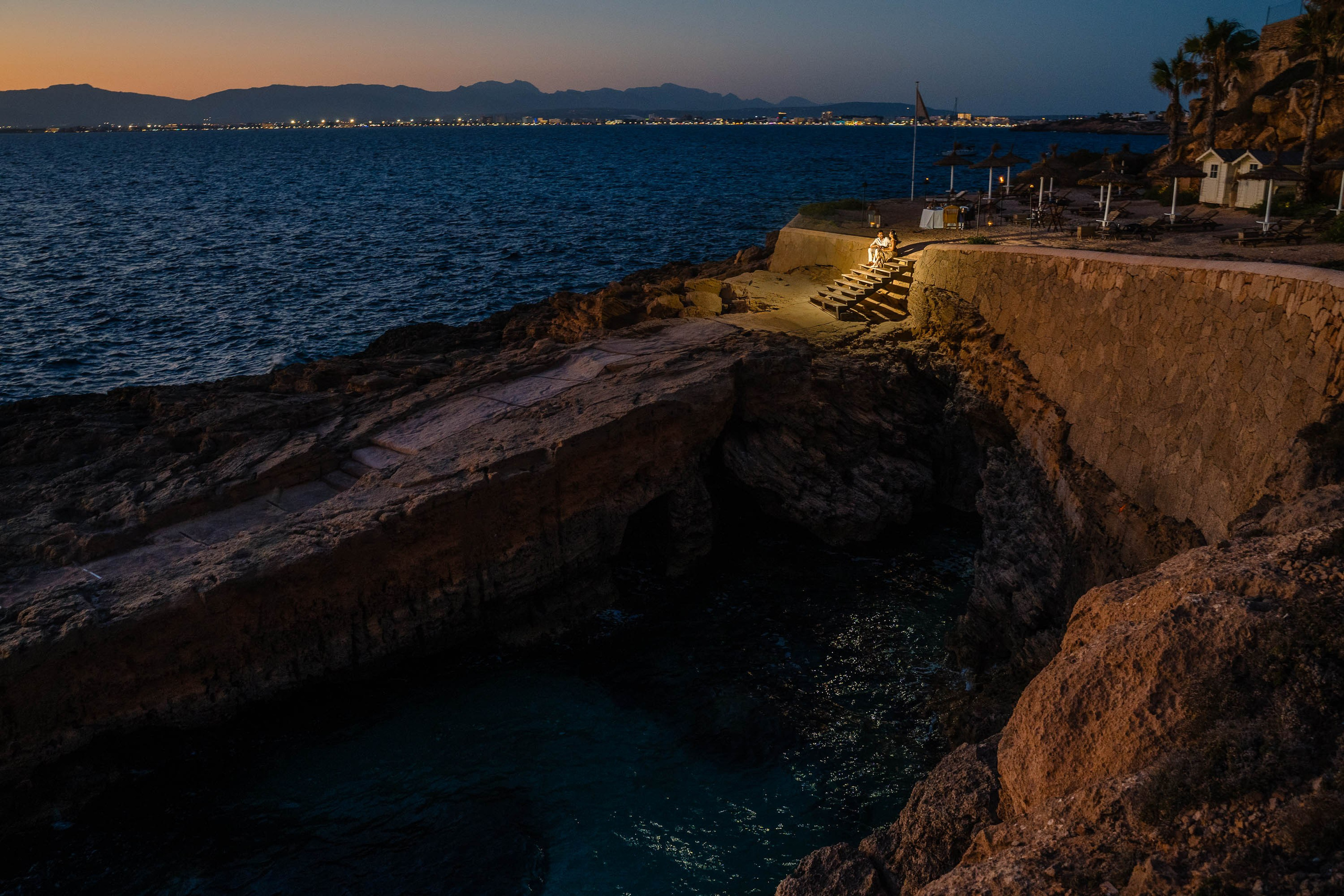 Engagement photography at Hotel Cap Rocat Mallorca