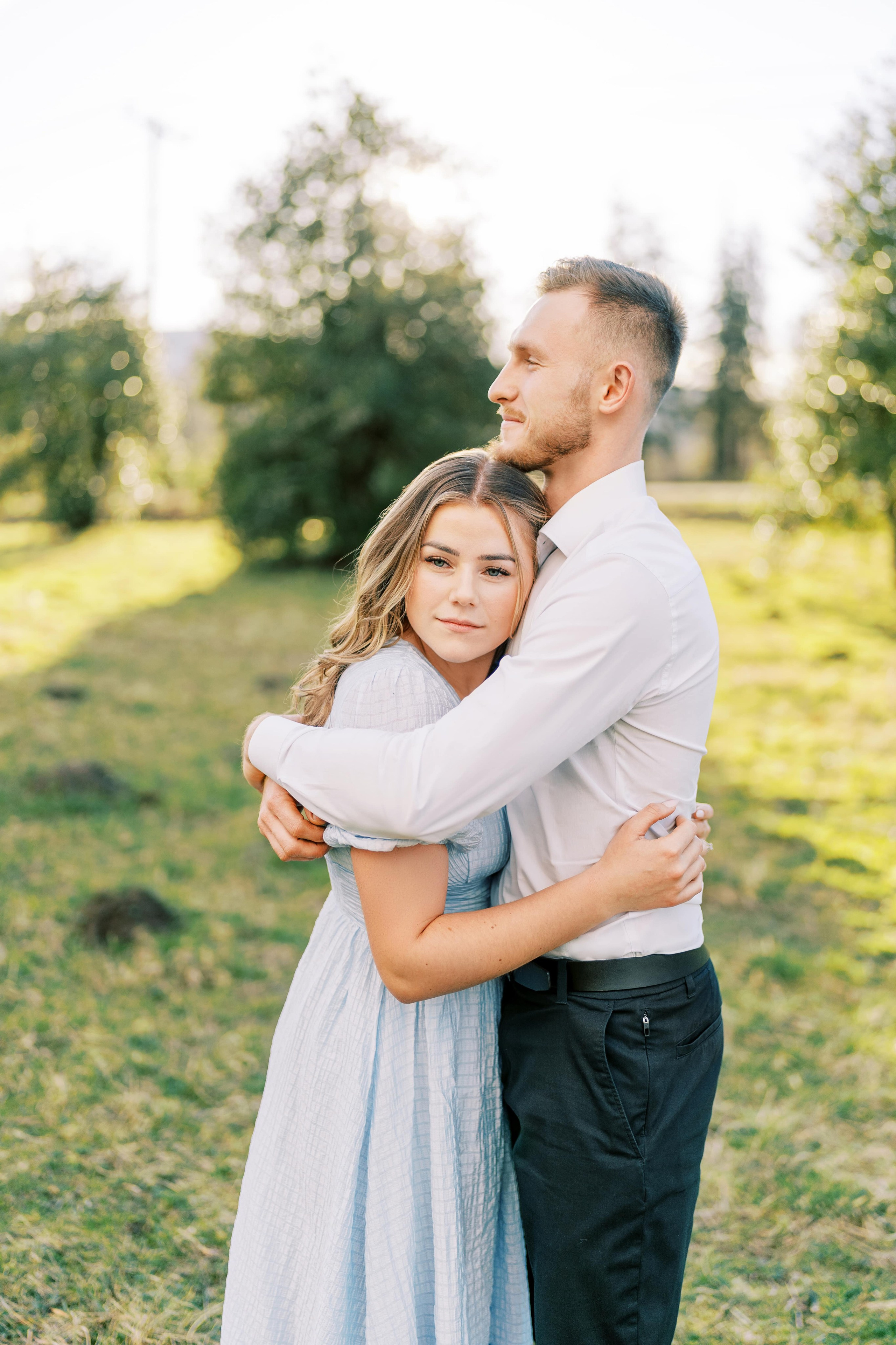 Engagement photo shoot/ Dmitry and Julia/ February 2024. North Bend, Washington. EVAN ARISTOV WEDDING PHOTOGRAPHY — Seattle Wedding Photographer