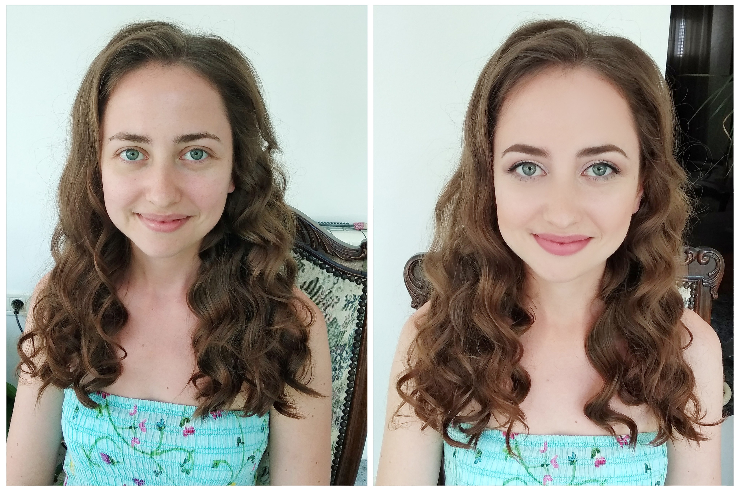 Before/after makeup in Montenegro. Makeup artist and hairdresser in Montenegro Nadia Lia