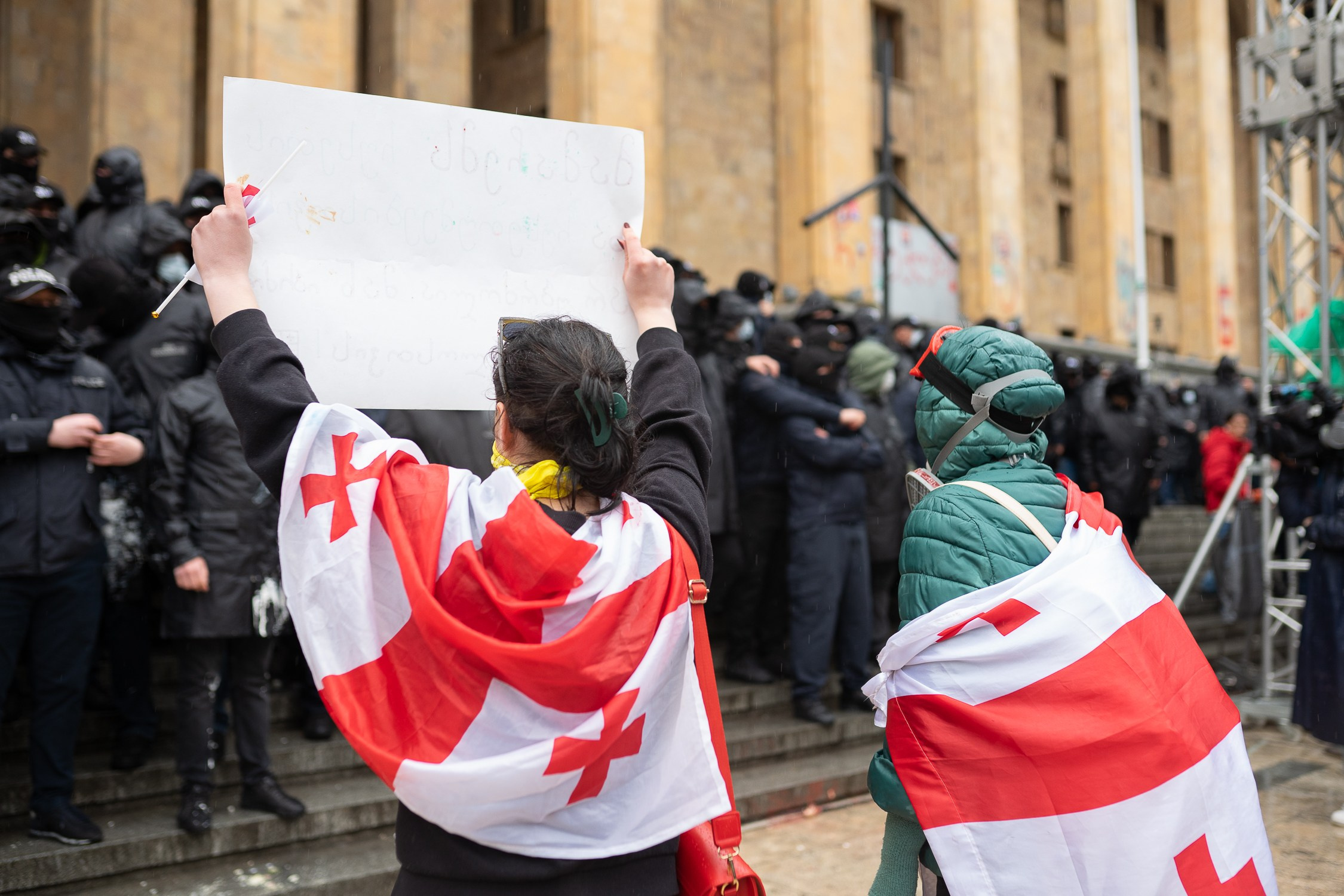 Georgia against «foreign law»/ არა რუსულ კანონს. Visual artist