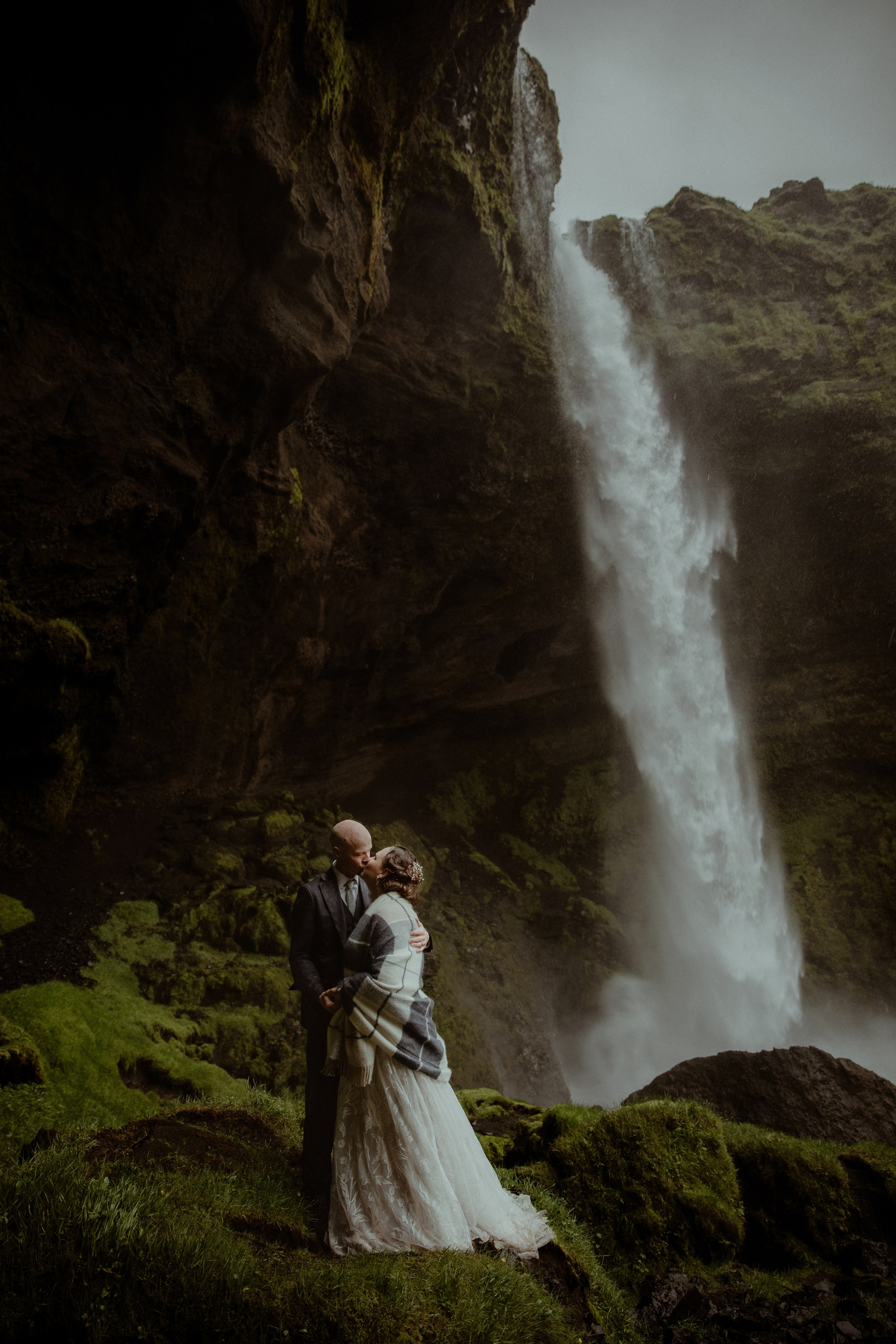 Iceland Elopement at Black Sand Beach. Iceland elopement photographer & videographer