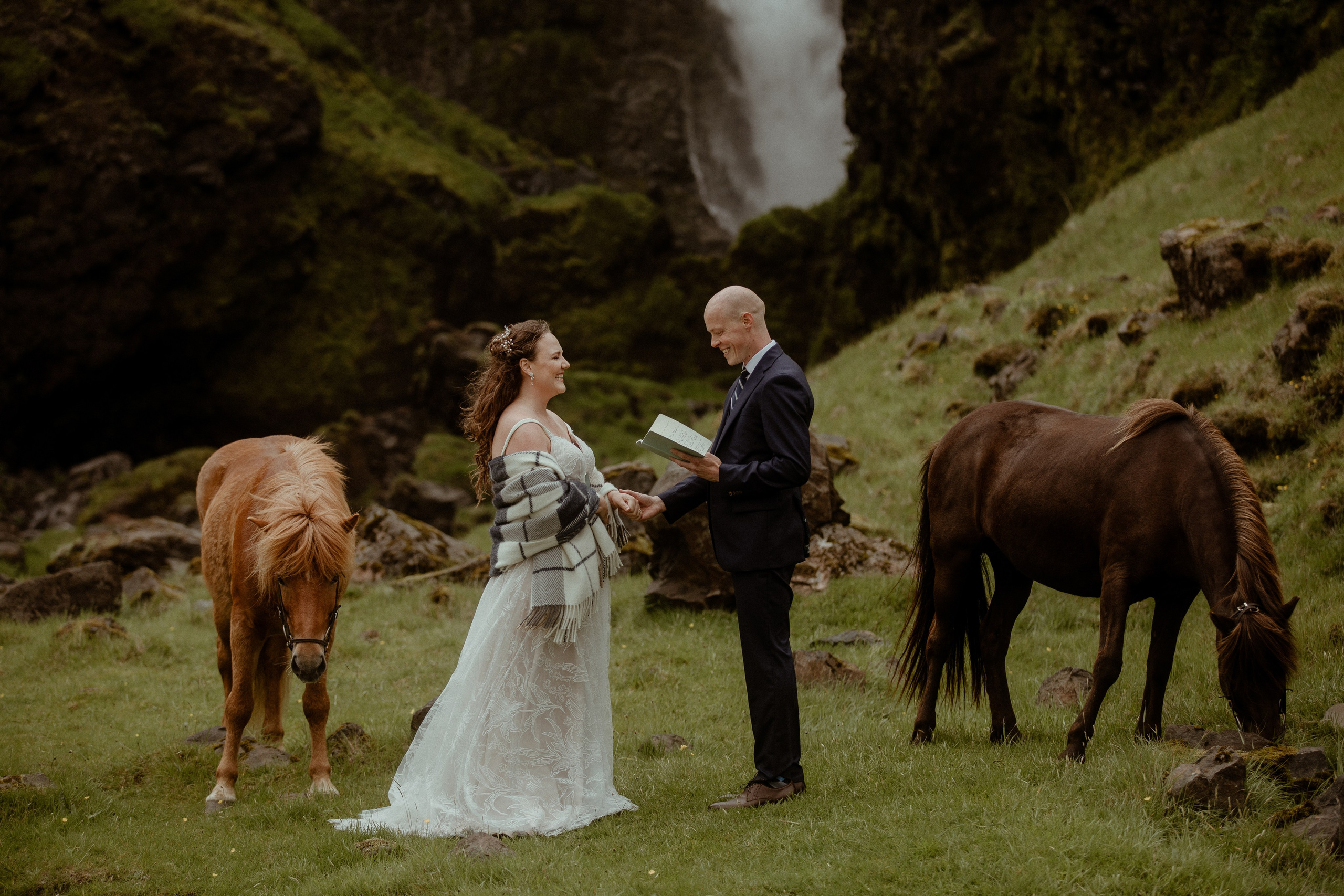 Iceland Elopement at Black Sand Beach. Iceland elopement photographer & videographer