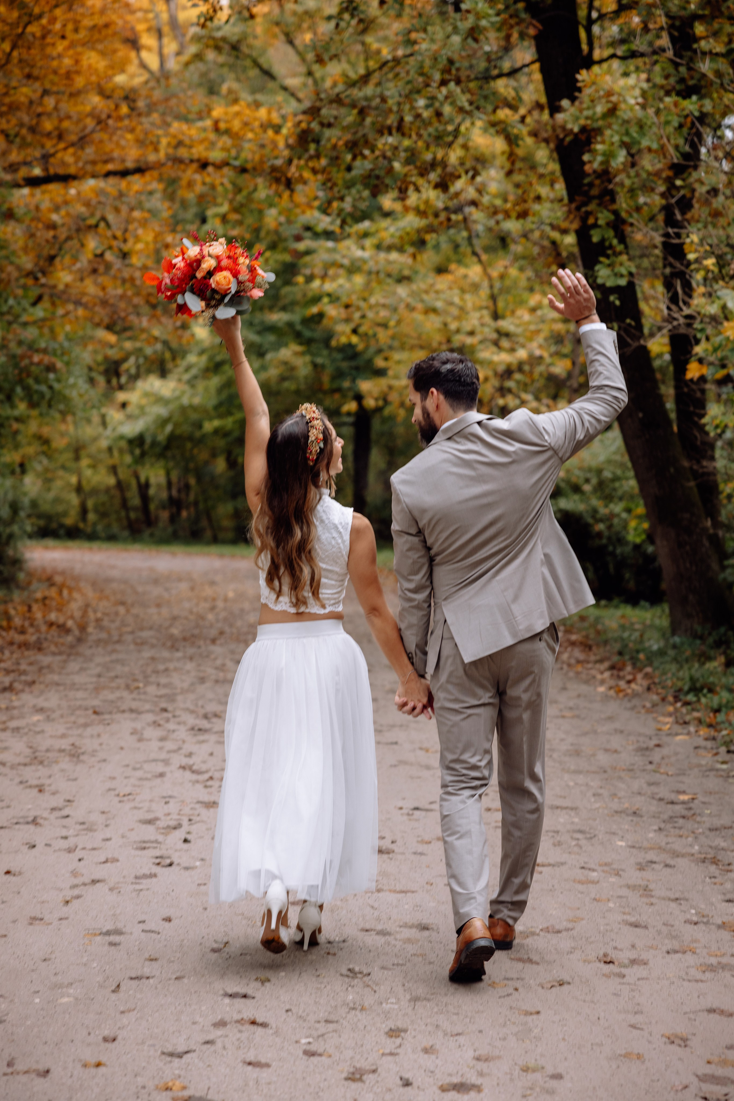 Herbsthochzeit im Standesamt Schwabing. Hochzeitsfotograf München Taufe Familienfotograf Tanja Mauke