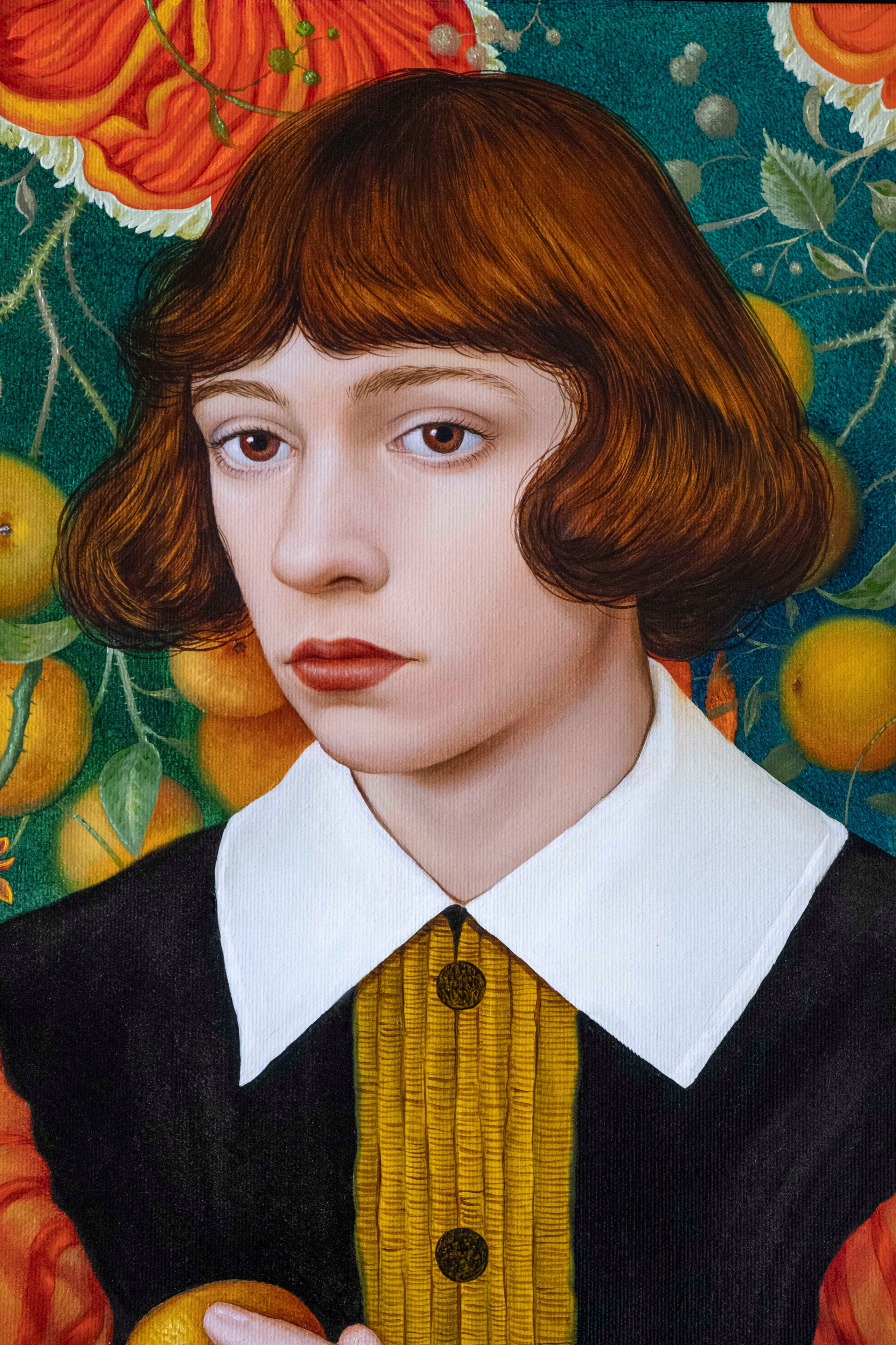 Portrait with a Peach. ELEN BEZHEN