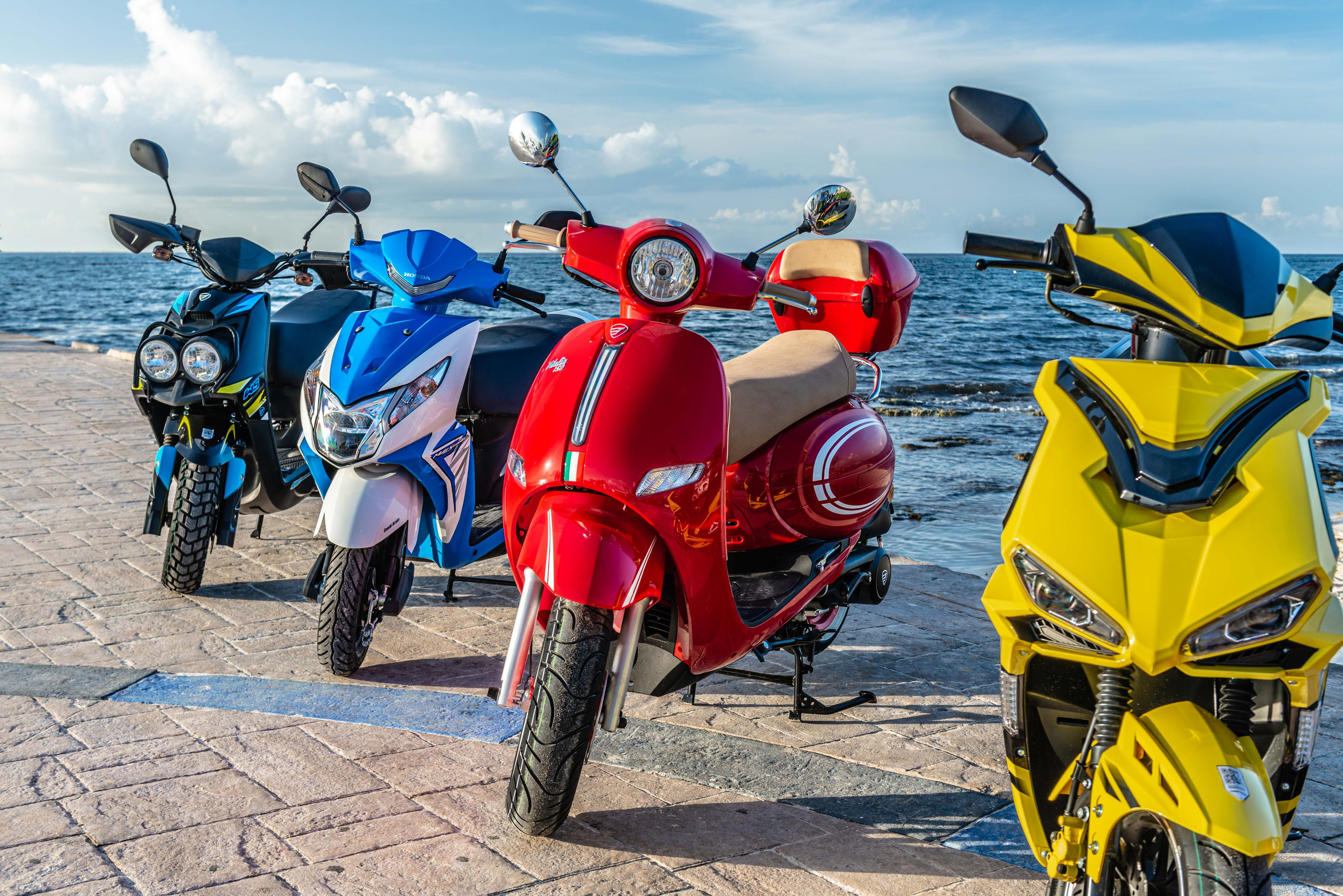 Scooter Photography for Rental Website in Mexico. PHOTOGRAPHER QUINTANA ROO
