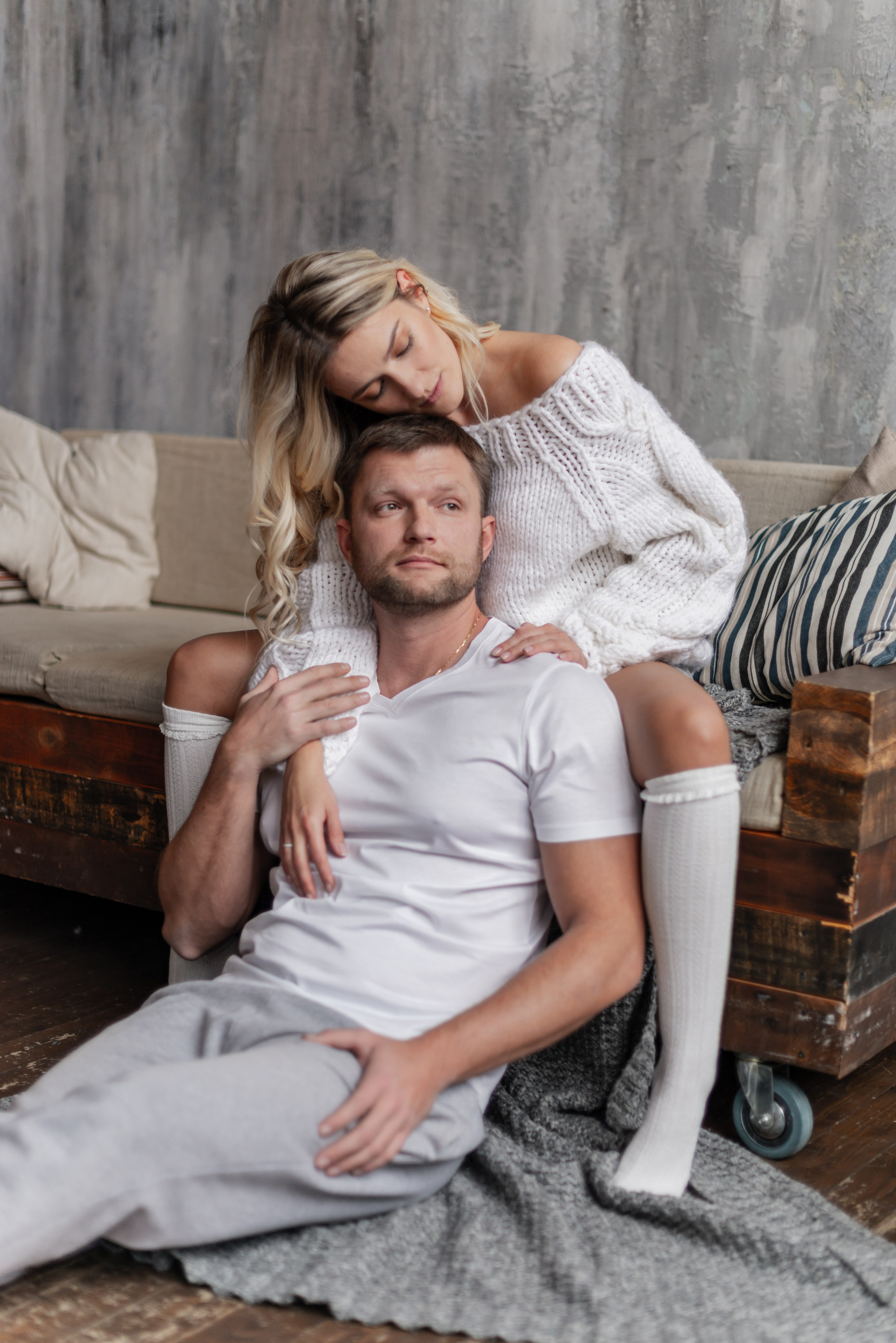 Студийная фотосессия пары. FOTÓGRAFO MÉXICO QUINTANA ROO