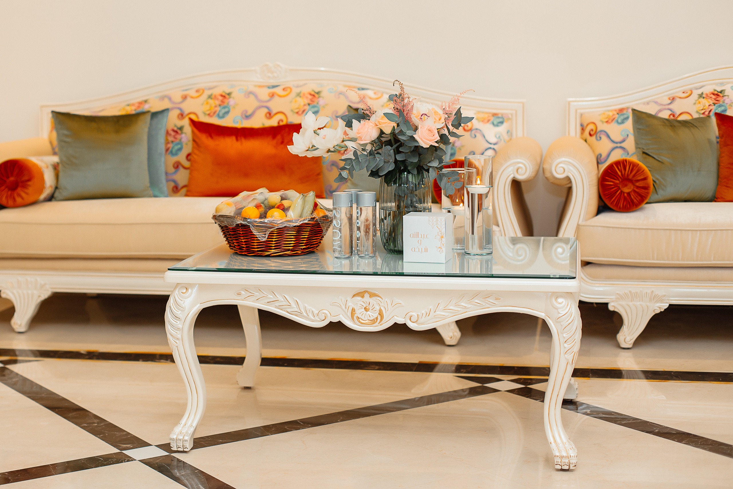 Home Gathering Wedding Set up. Wedding female photo and video studio in UAE