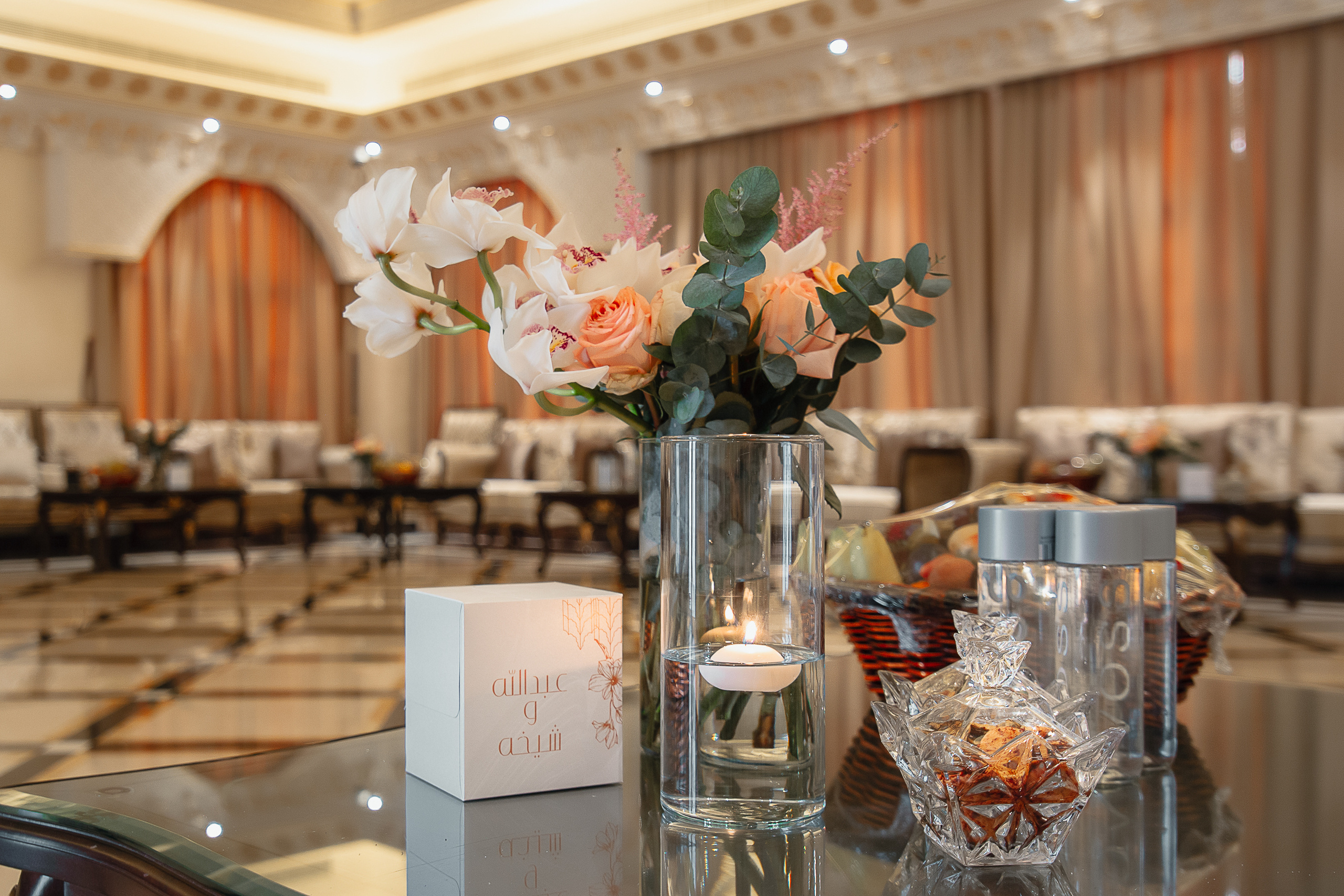 Home Gathering Wedding Set up. Wedding female photo and video studio in UAE