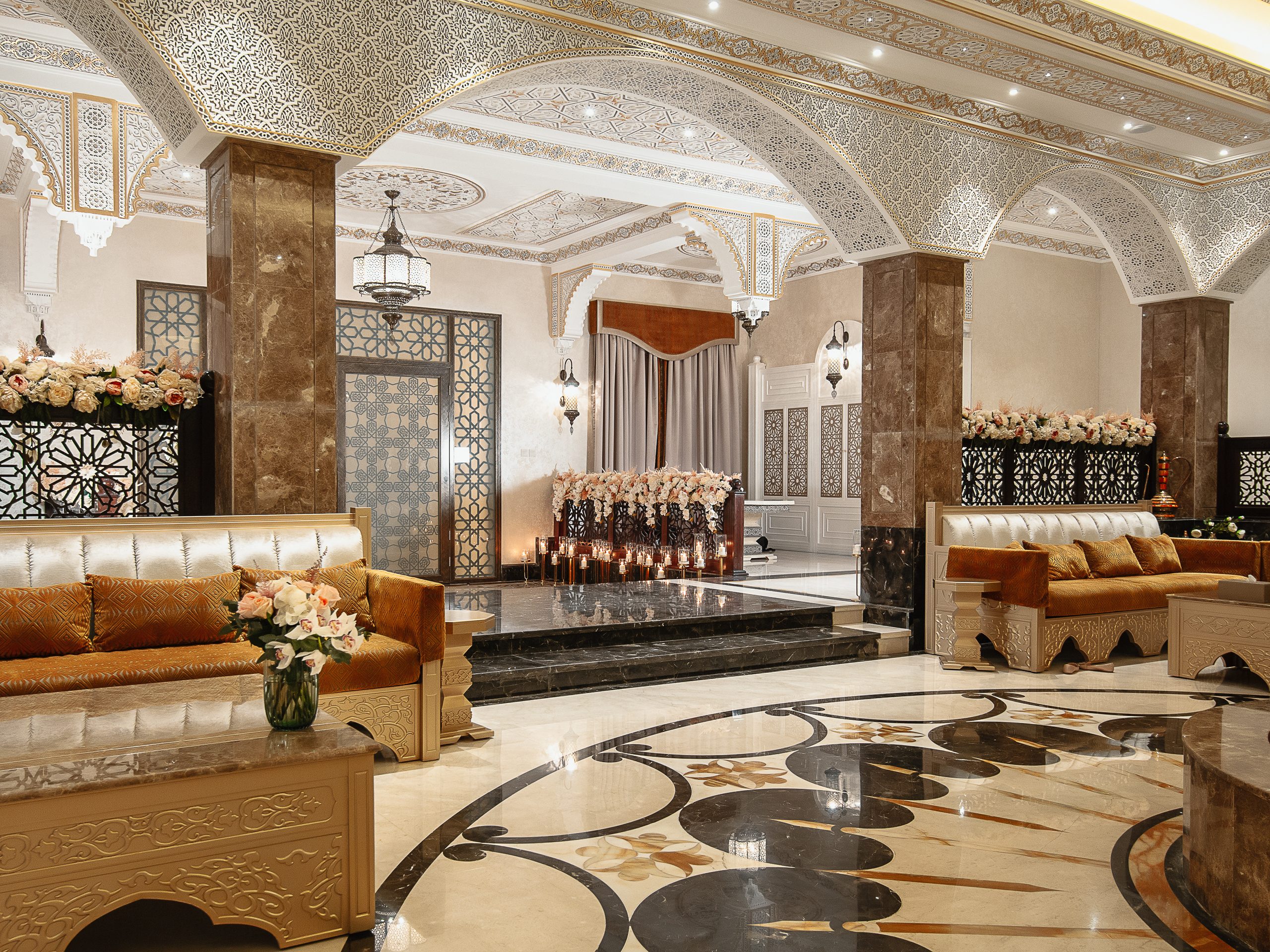 Home Gathering Wedding Set up. Wedding female photo and video studio in UAE