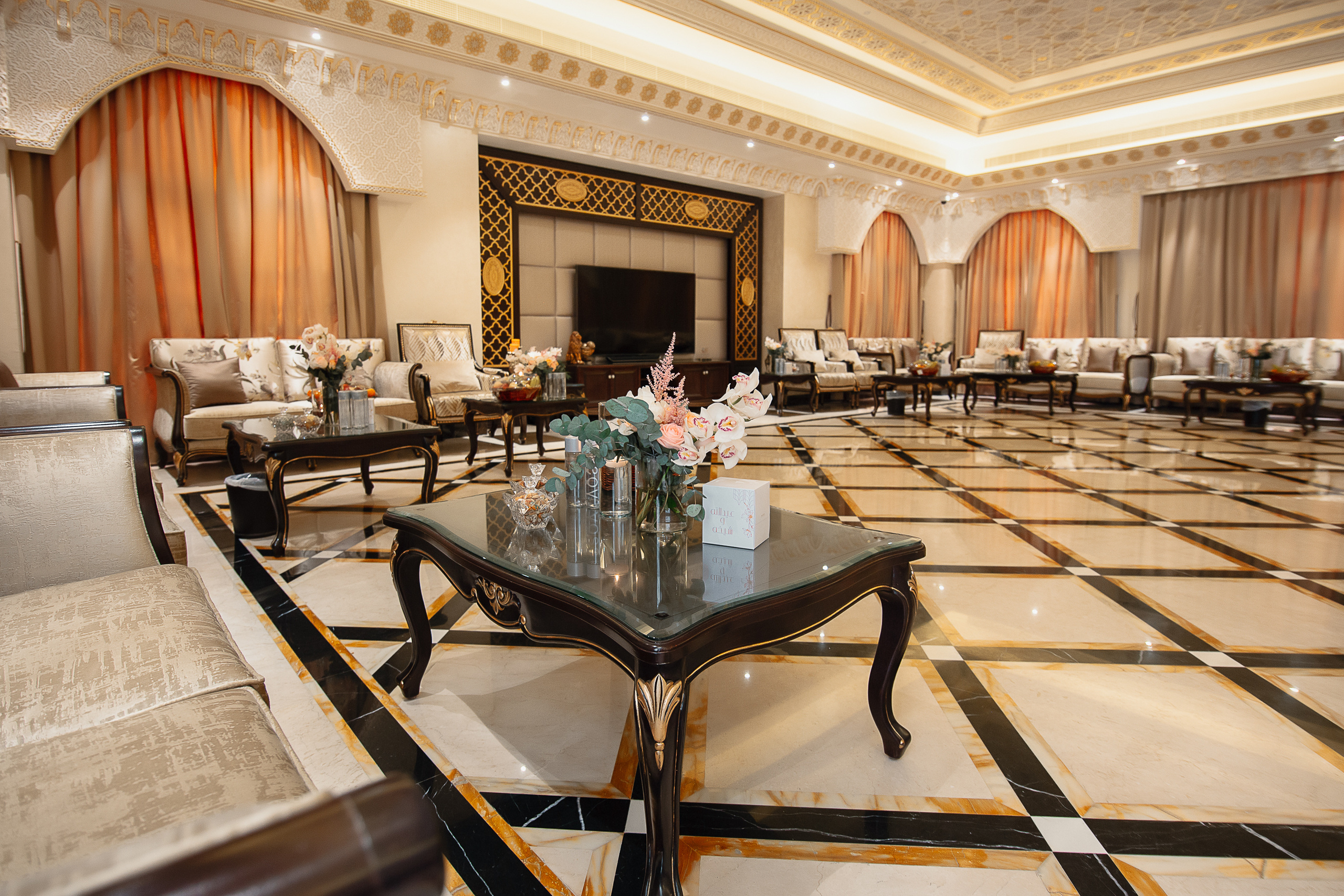 Home Gathering Wedding Set up. Wedding female photo and video studio in UAE