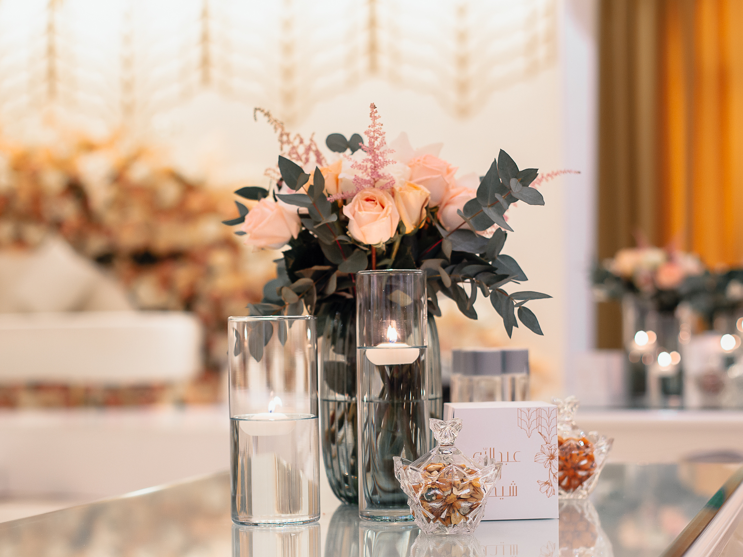 Home Gathering Wedding Set up. Wedding female photo and video studio in UAE