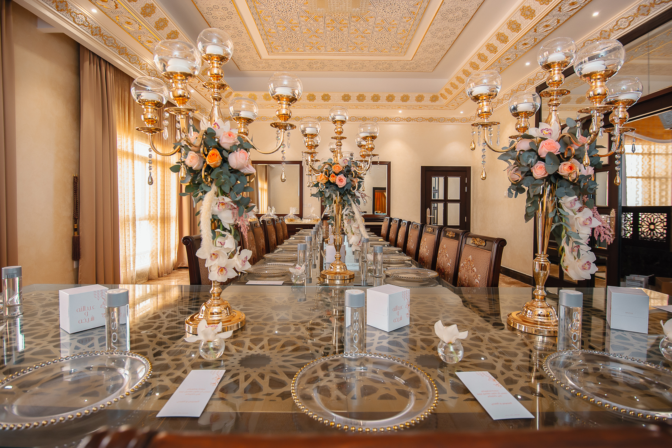 Home Gathering Wedding Set up. Wedding female photo and video studio in UAE