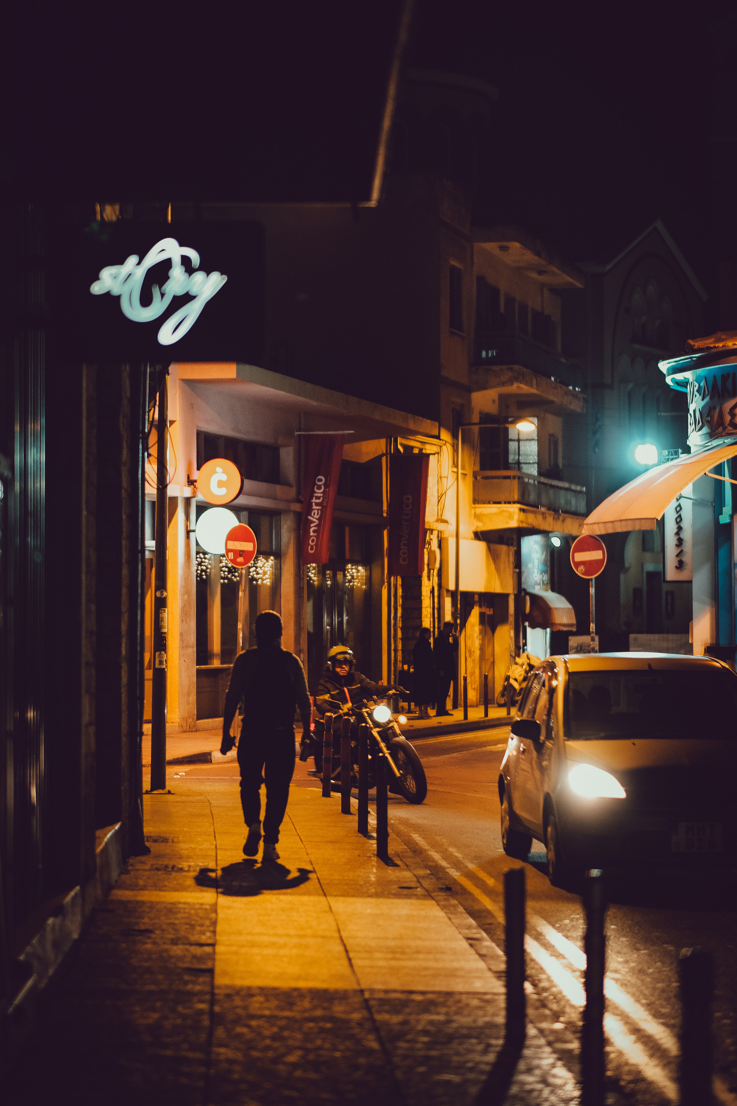 Limassol Night Street Photography by YuKoPhotography | Cyprus