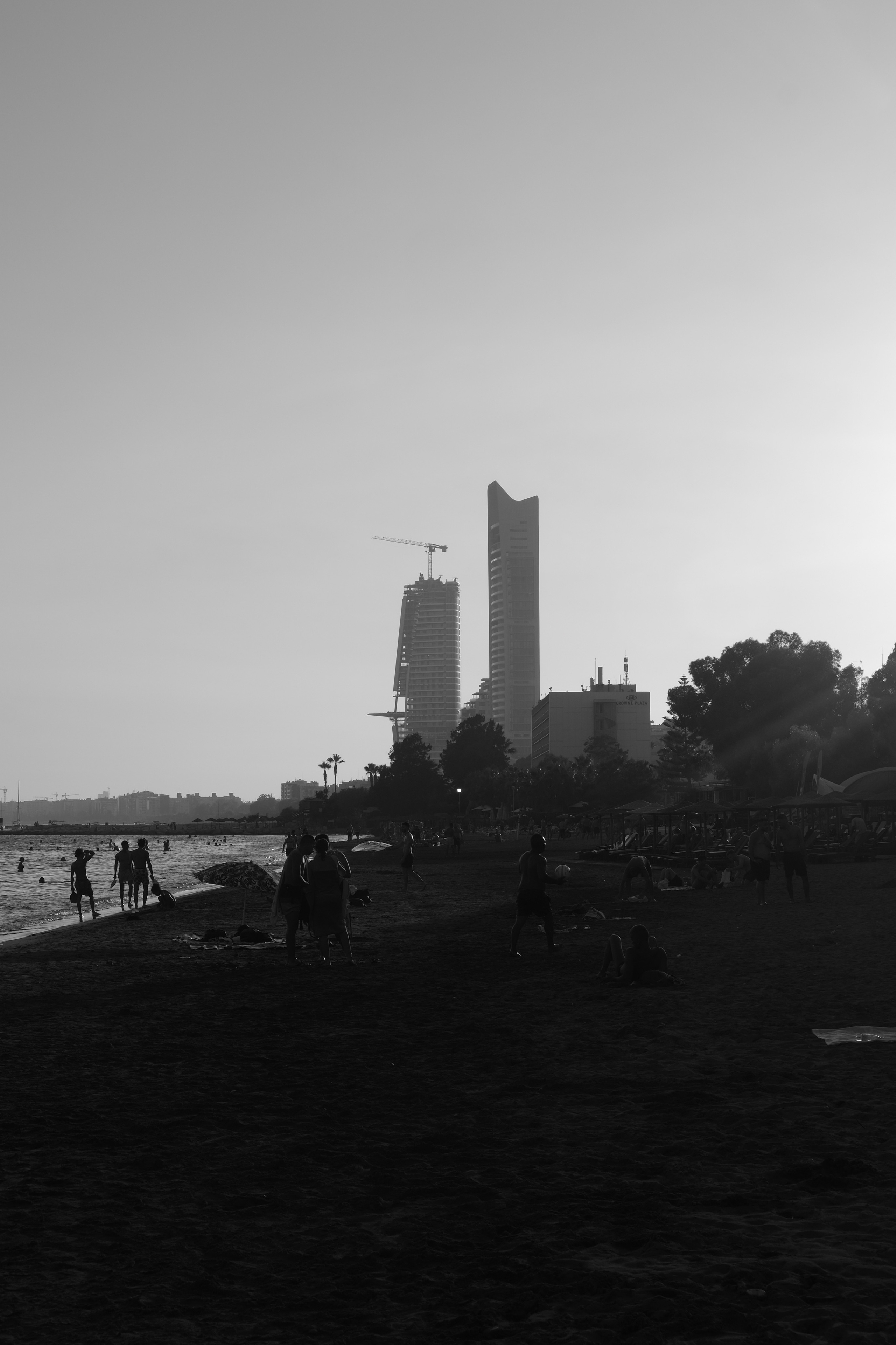 Limassol Beach in Black & White Photography | Cyprus