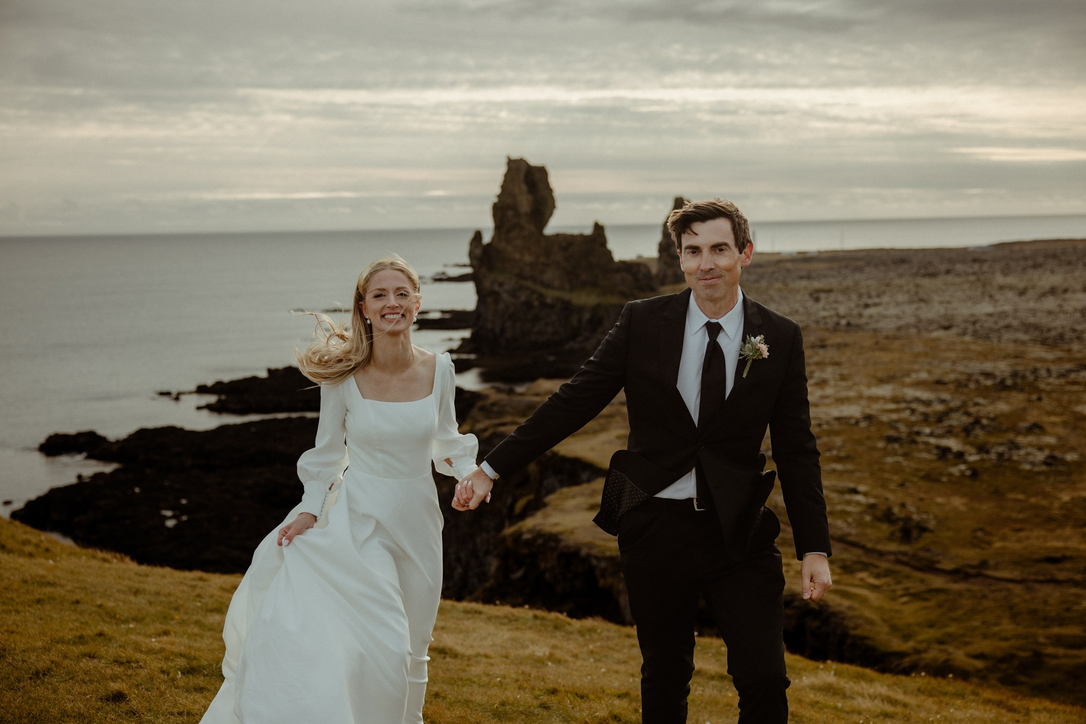Iceland elopement at Budir Black Church | Snæfellsnes wedding by Iceland elopement photographer & videographer. Iceland elopement photographer & videographer
