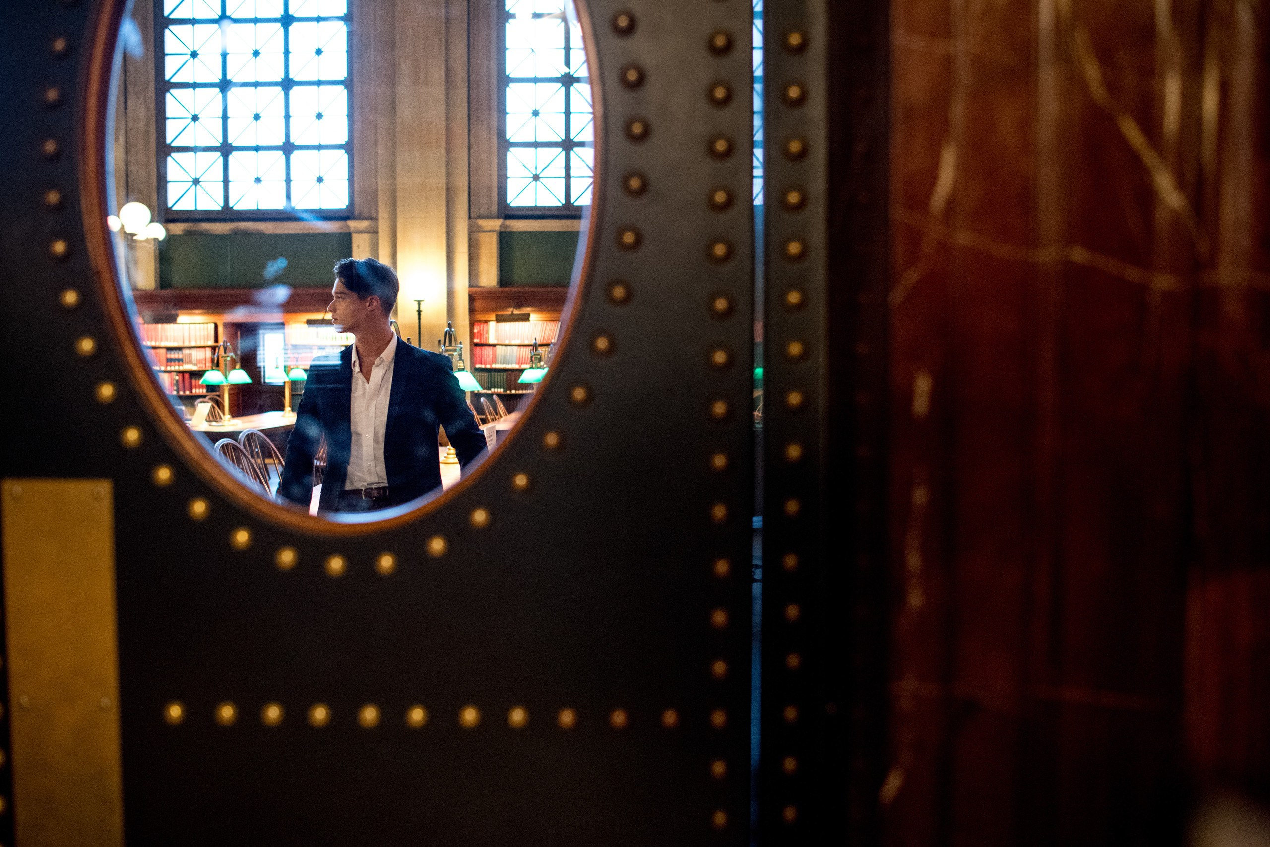 Capturing Boston’s Essence: John’s Photoshoot at Boston Public Library. Wedding photographer in Orlando, Boston & New York Anderson Marques