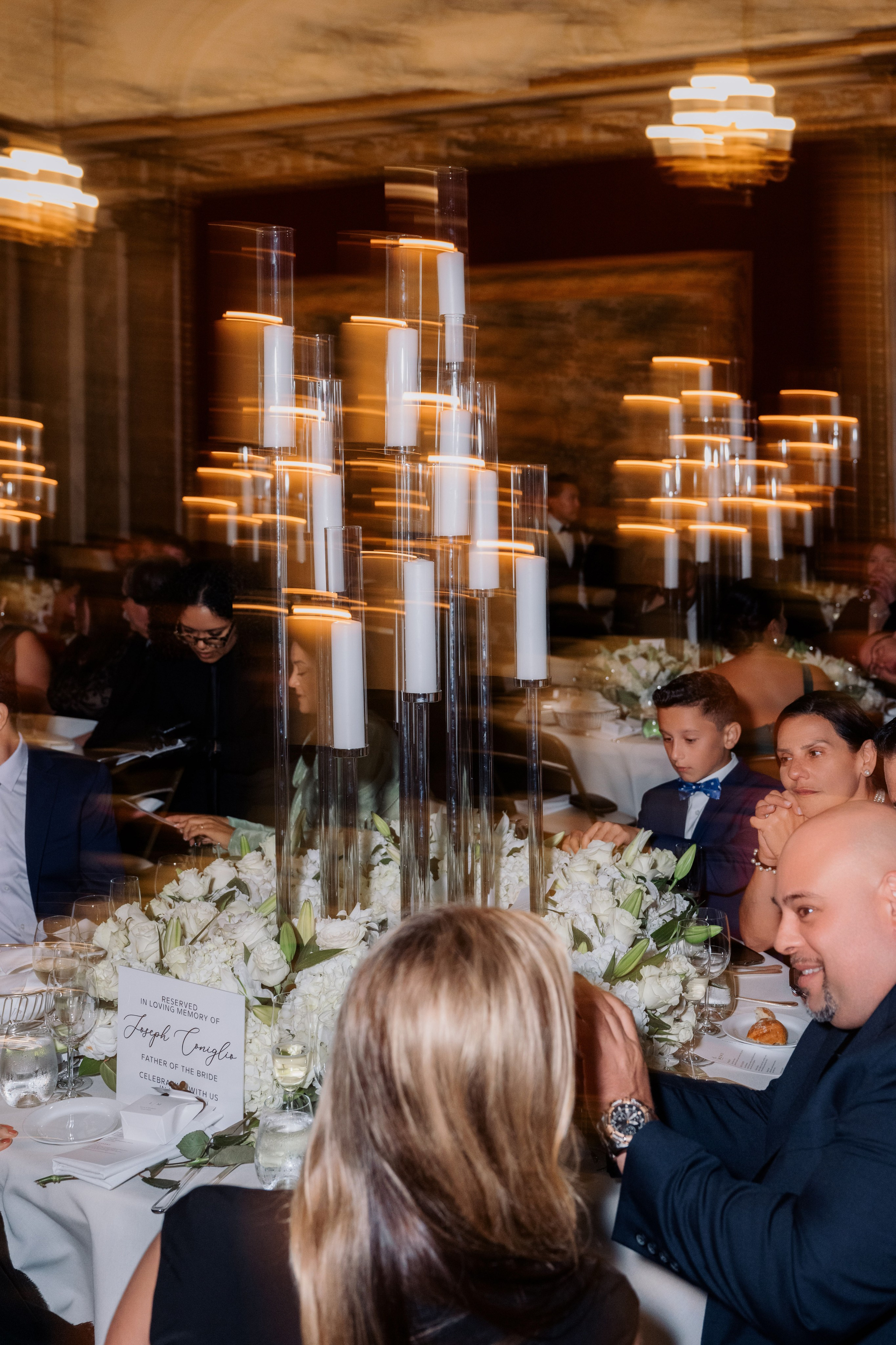 a group of people sitting at a table