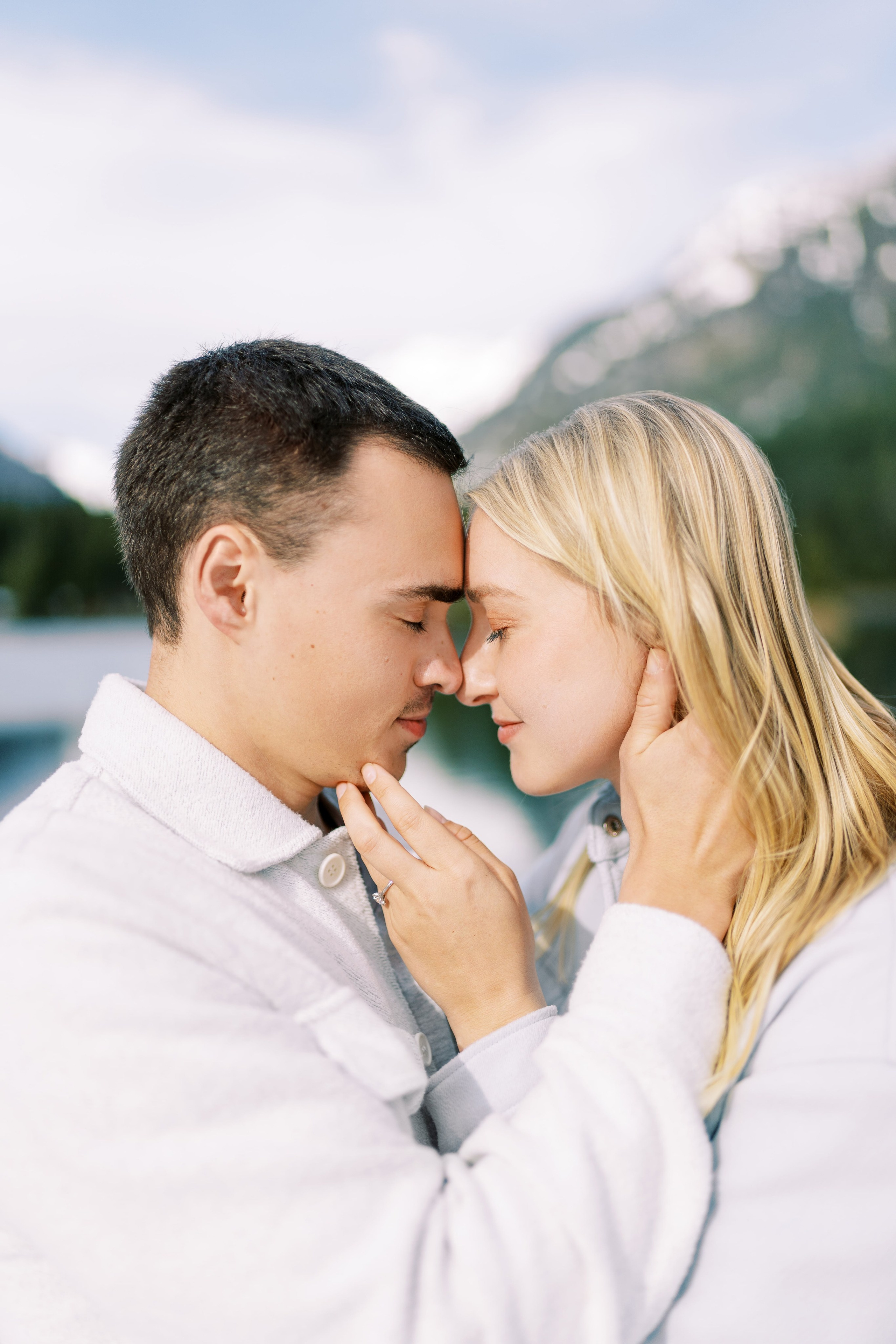 Engagement photo shoot Caitlyn & Riley / April 2024. Gold Creek Pond, WA. EVAN ARISTOV WEDDING PHOTOGRAPHY — Seattle Wedding Photographer